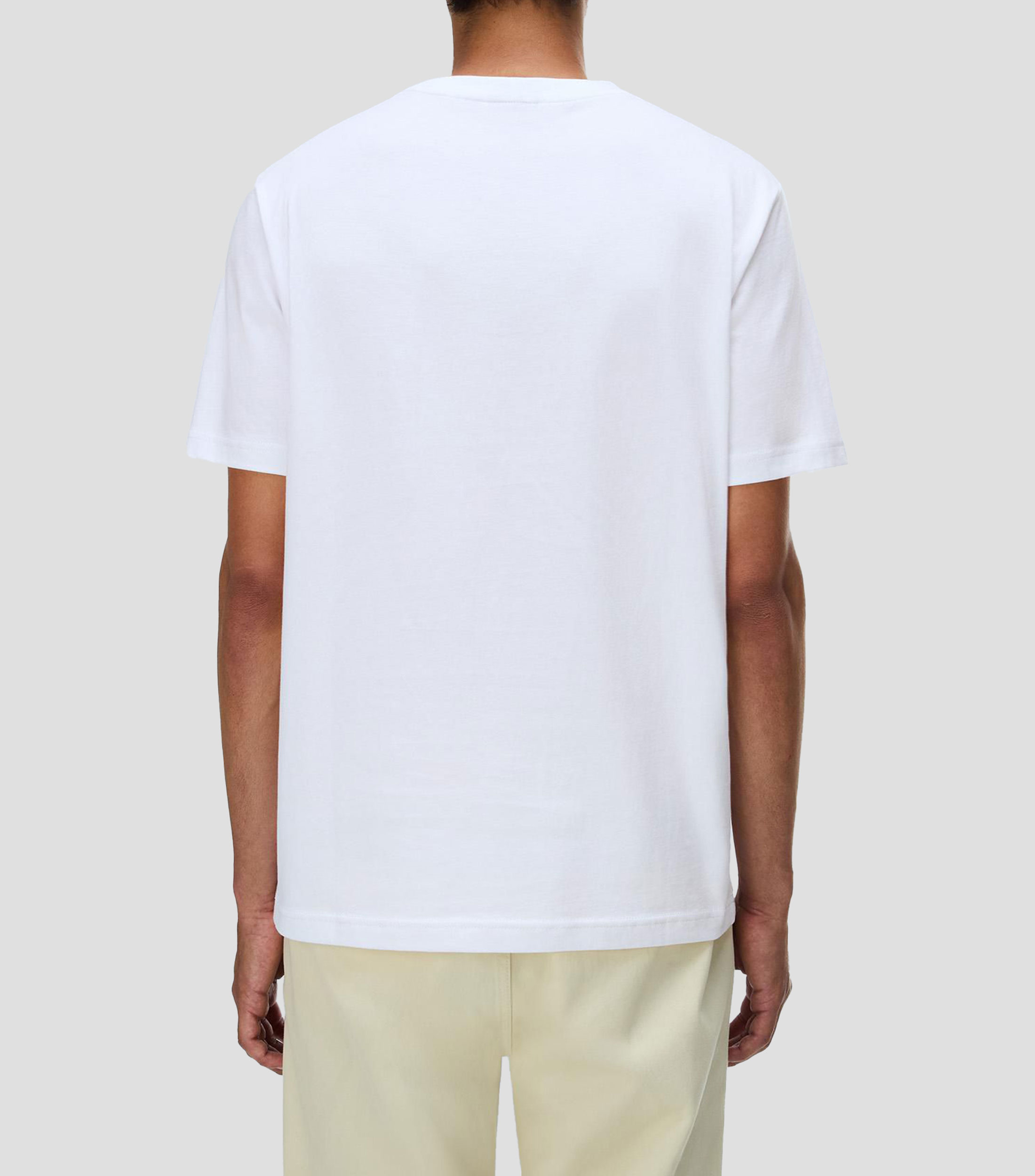 Playera cuello redondo manga corta Box Logo lisa Hombre