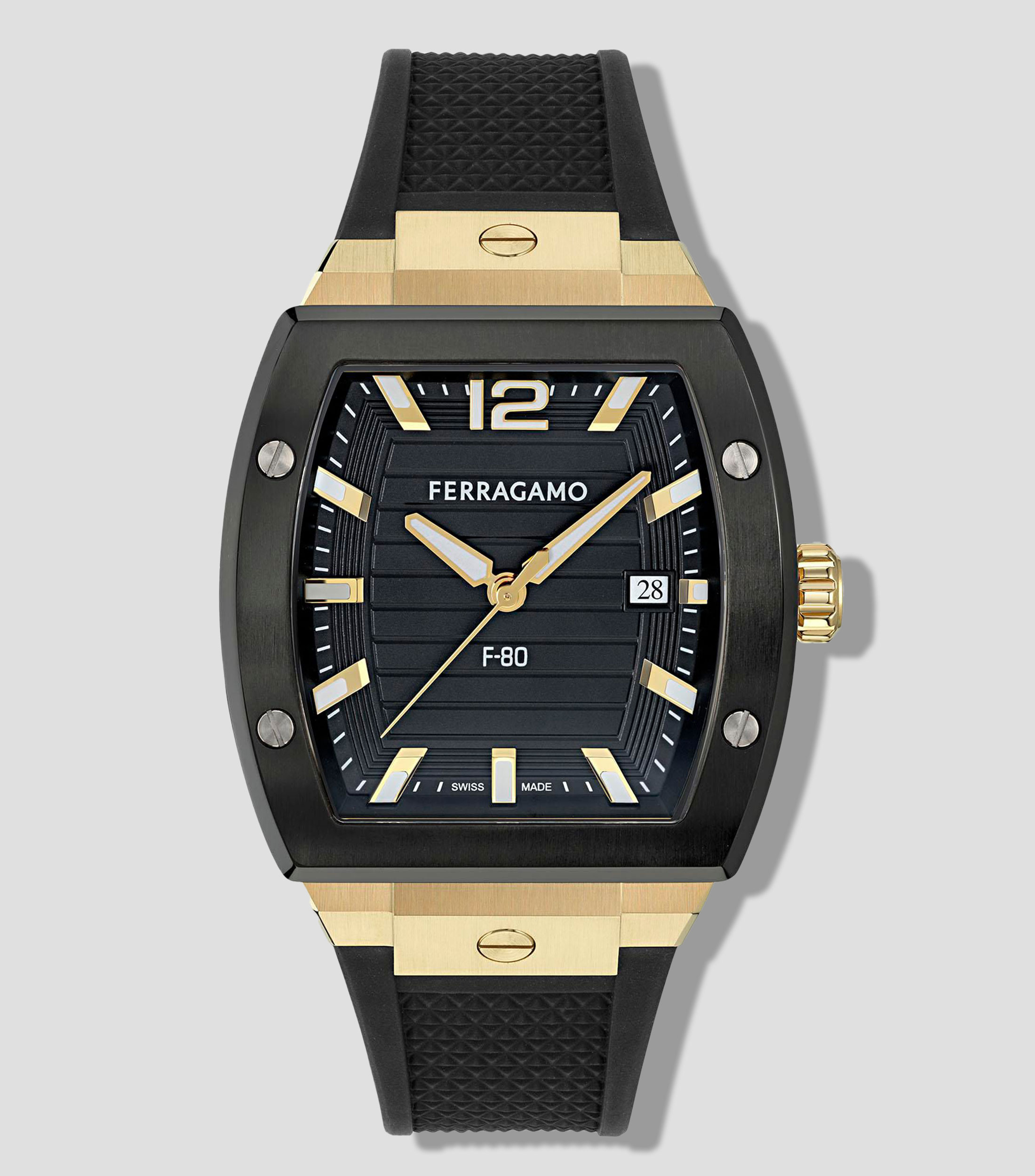 Reloj para Hombre Ferragamo F-80 Tonneau champ negro