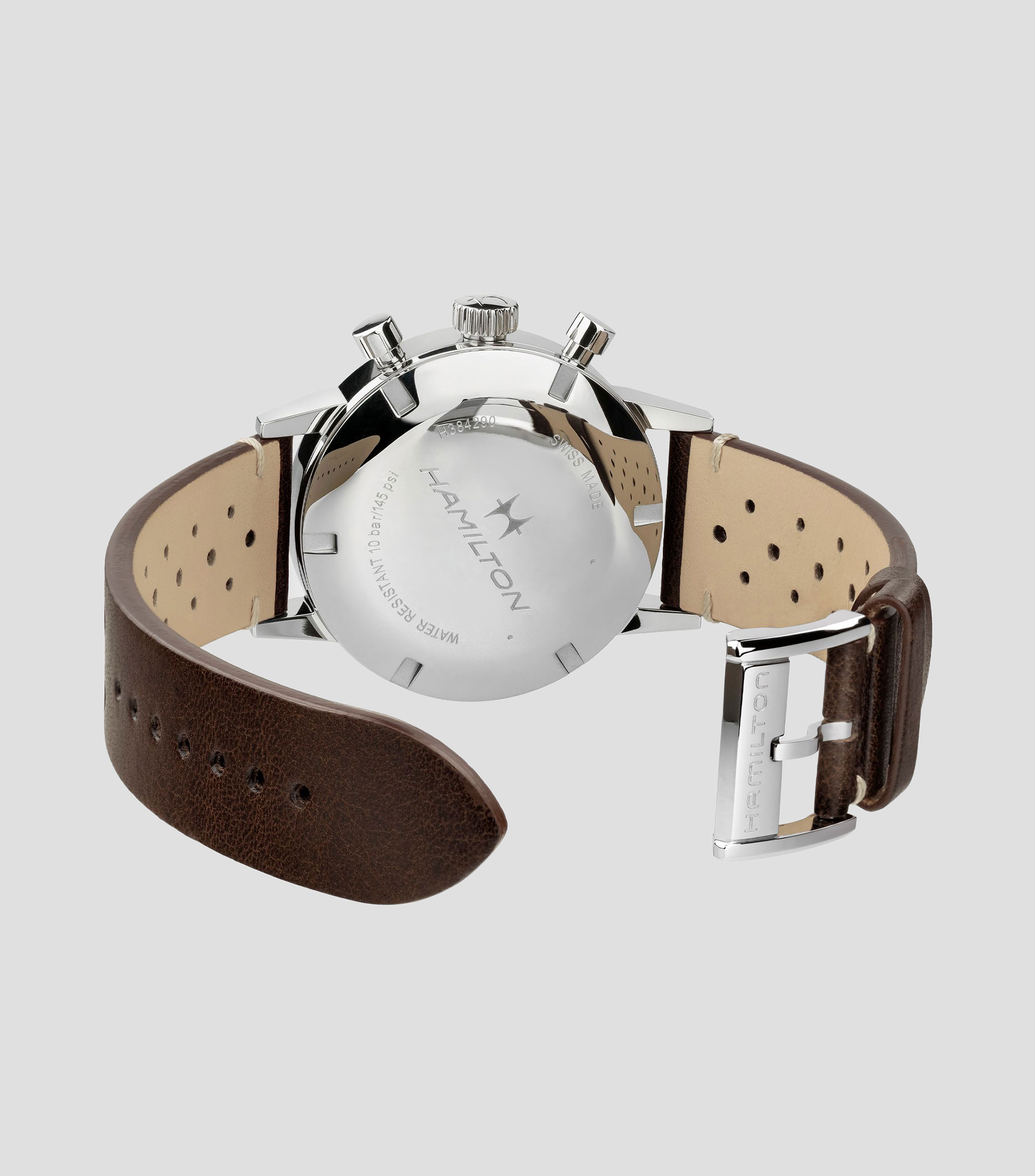 Reloj para Hombre American Classic Chronograph Casual Marrón, Plateado