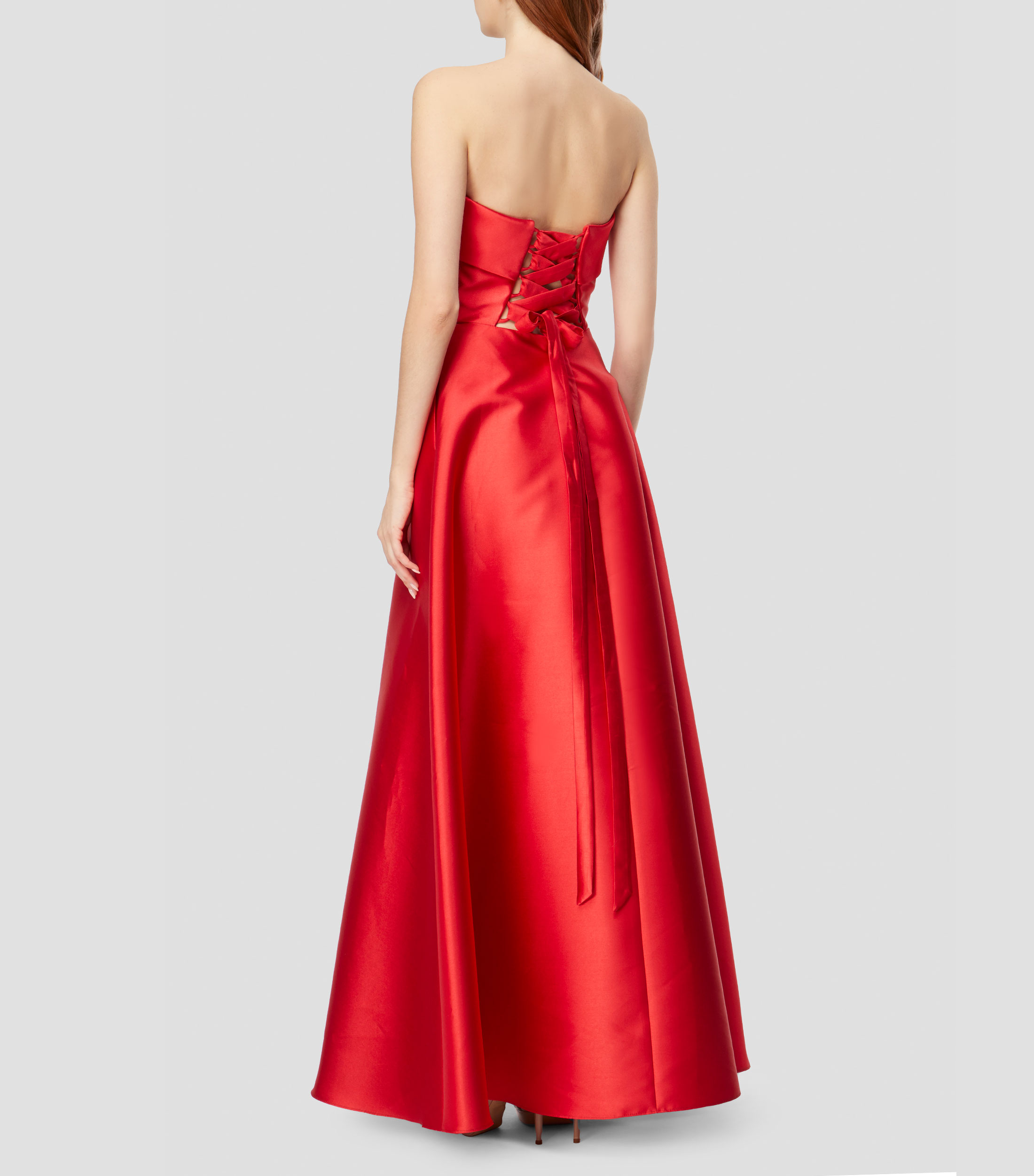 Vestido de fiesta largo liso Mujer