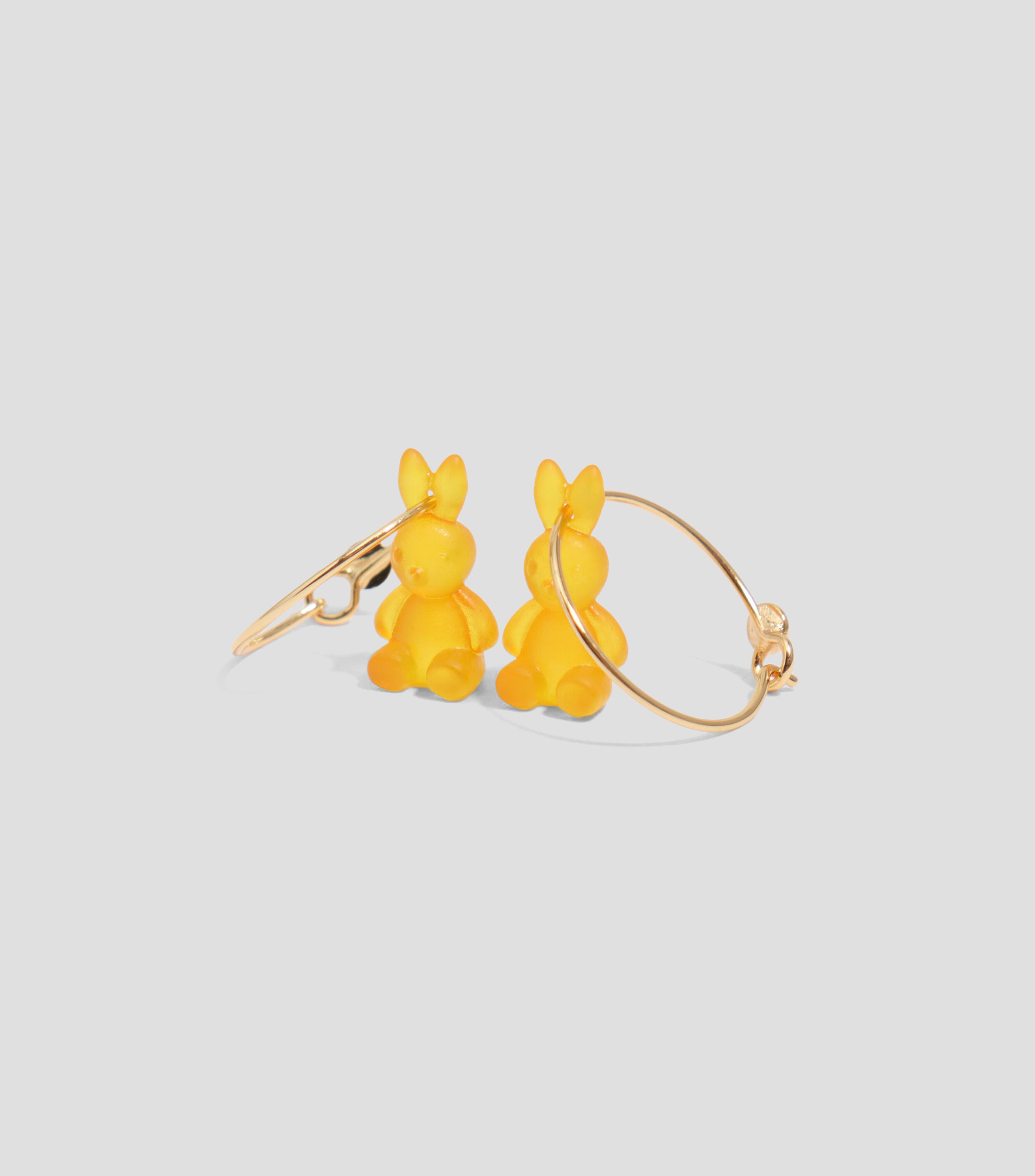 Aretes aro conejo Mujer