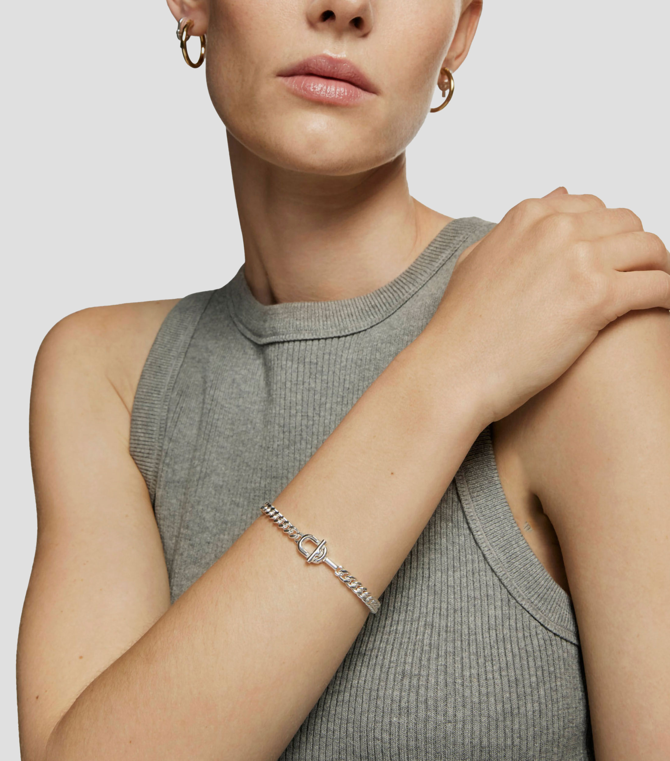 Pulsera en plata Manifesto Mujer
