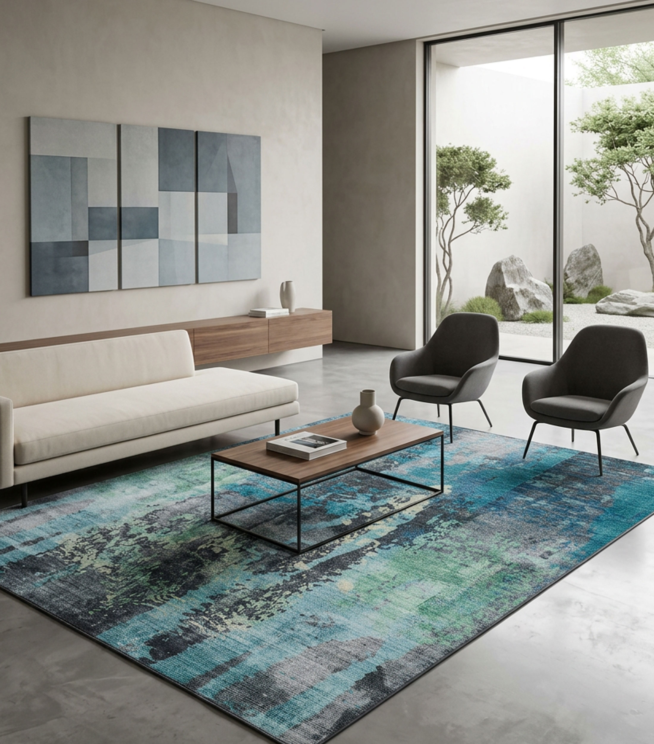 Tapete decorativo Evanza en poliéster 290 X 200 cm