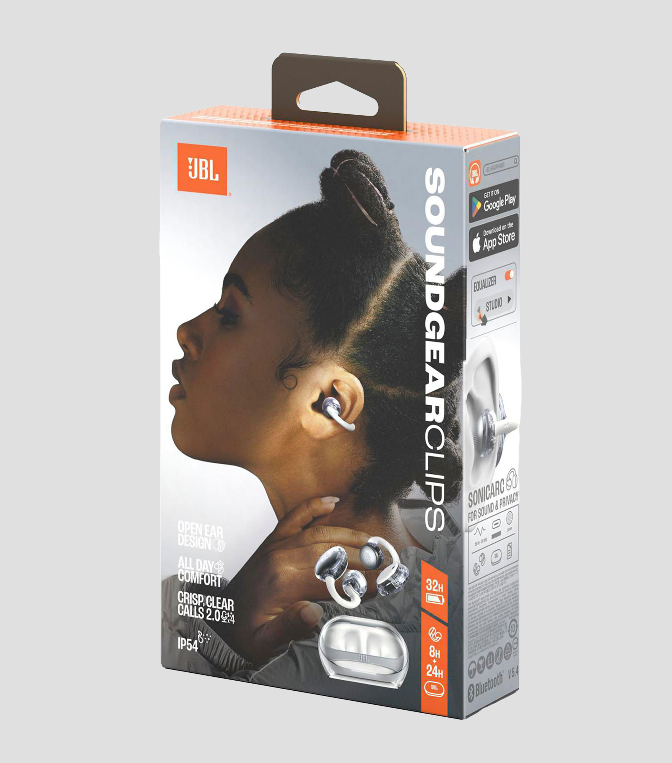 Audífonos Inalámbricos Bluetooth Soundgear Clips Blanco