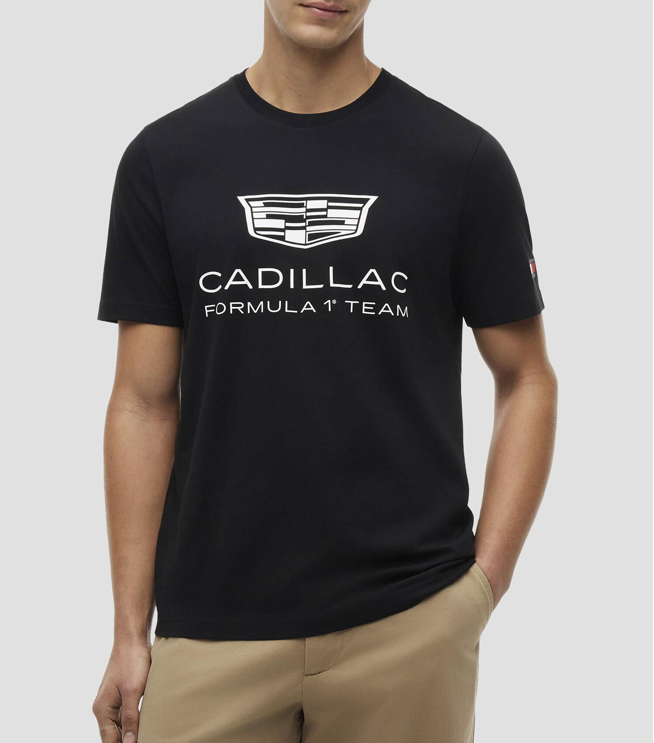 Playera cuello redondo manga corta con estampado Hombre Colección Cadillac