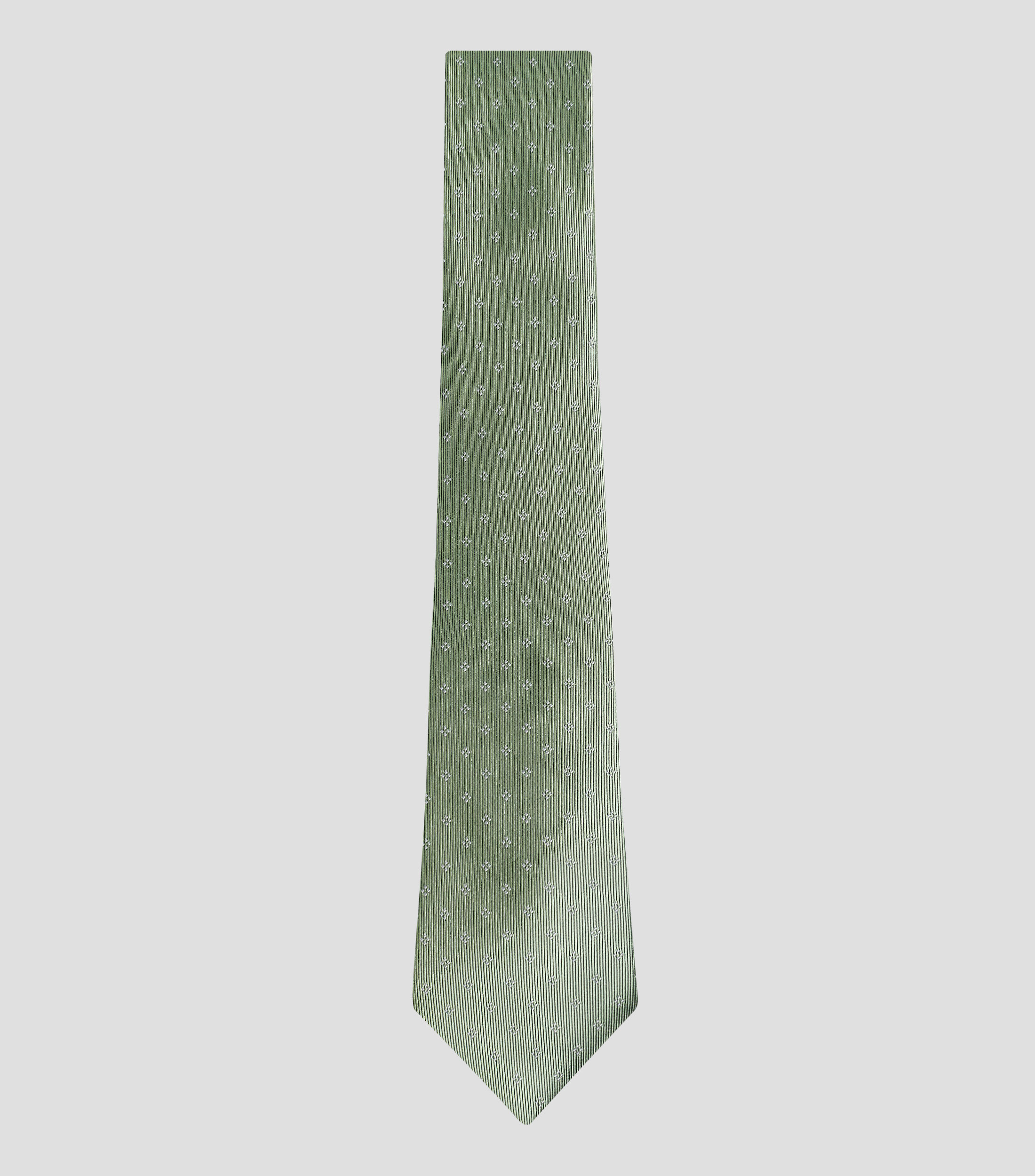 Corbata ancha con estampado de rombos