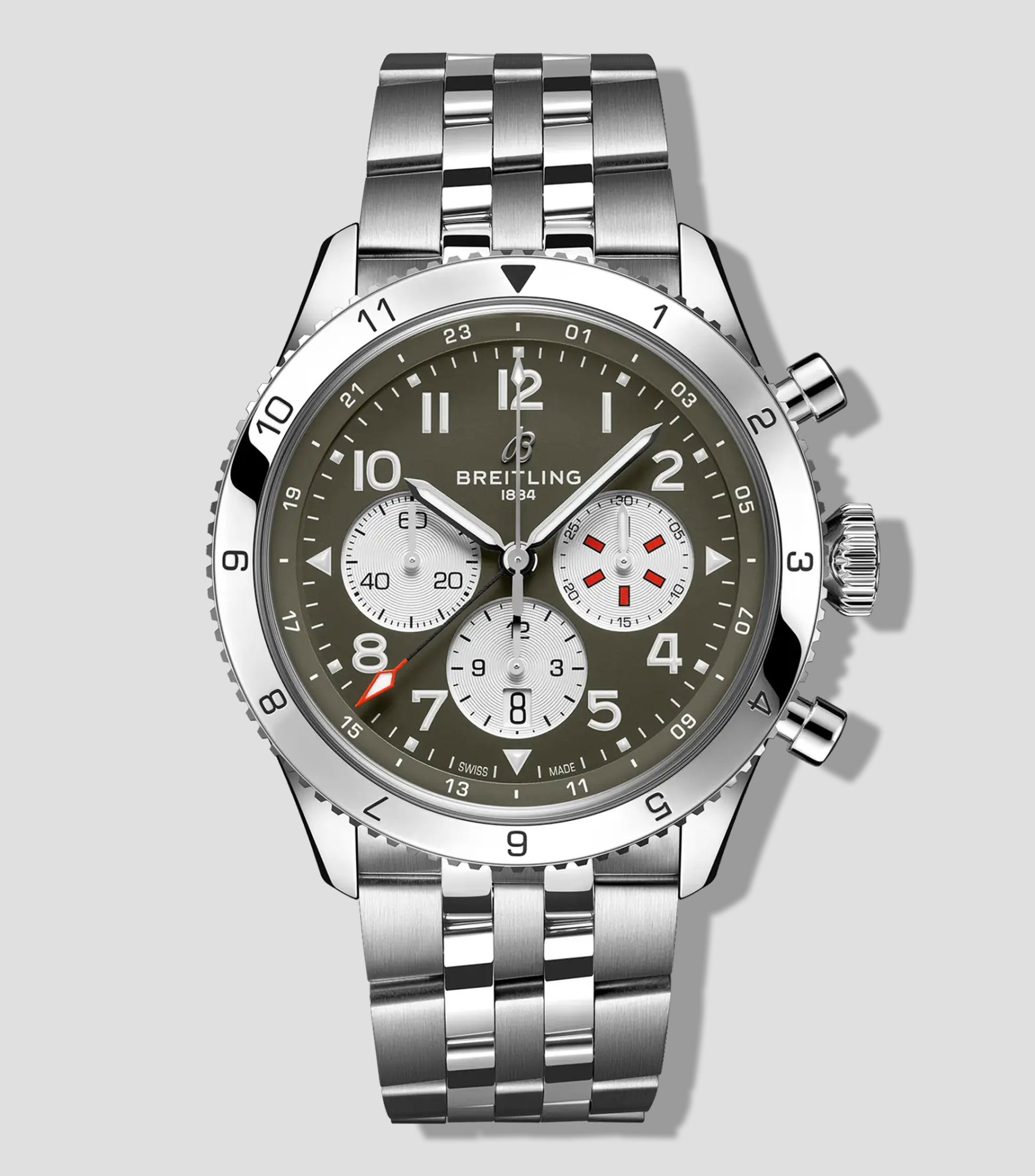 Reloj para Hombre Huit Aviation Department Deportivo Plateado