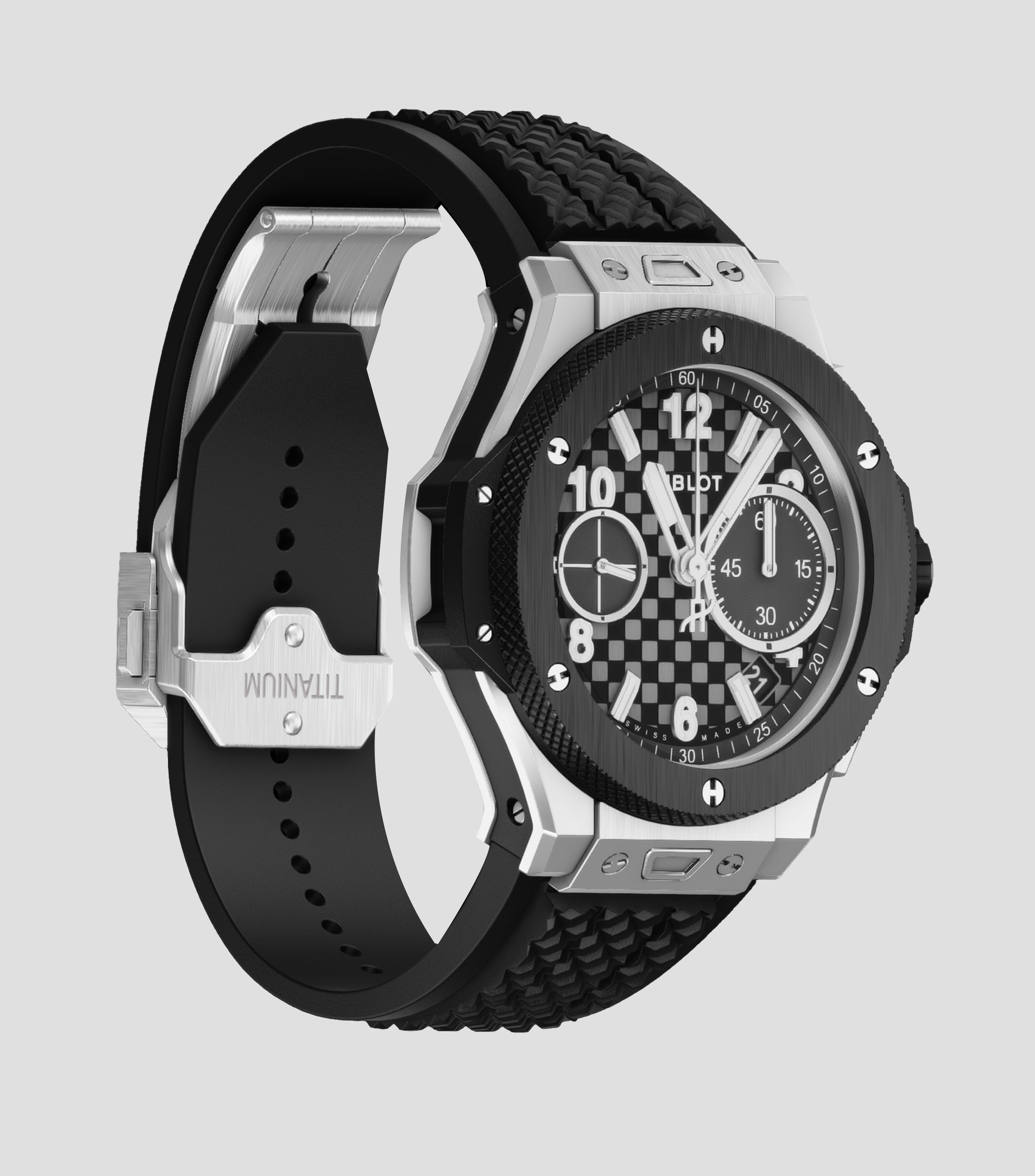 Reloj Unisex Big Bang Original Titanium Ceramic casual plateado