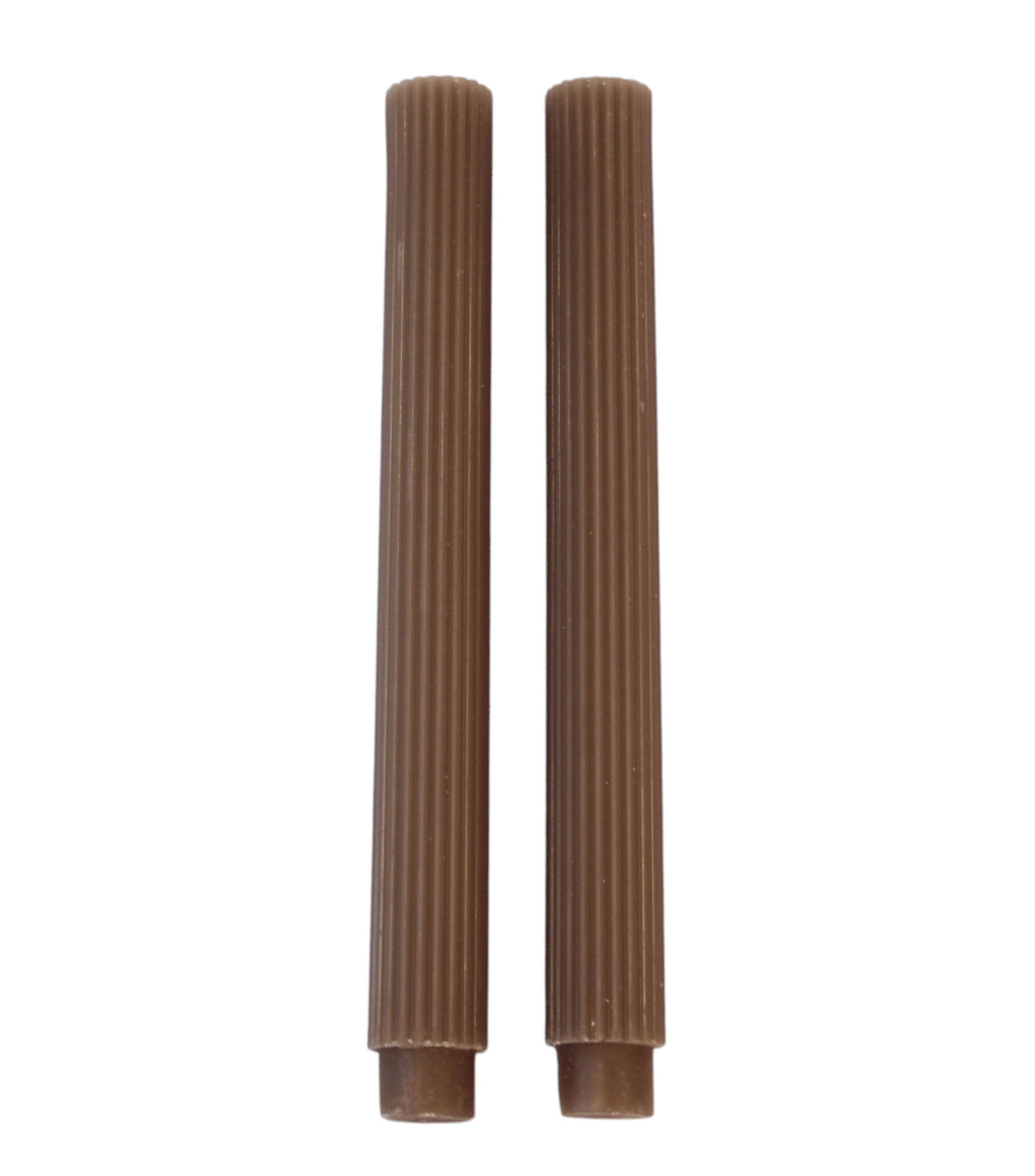 Set 2 velas decorativas Grecian, taupe