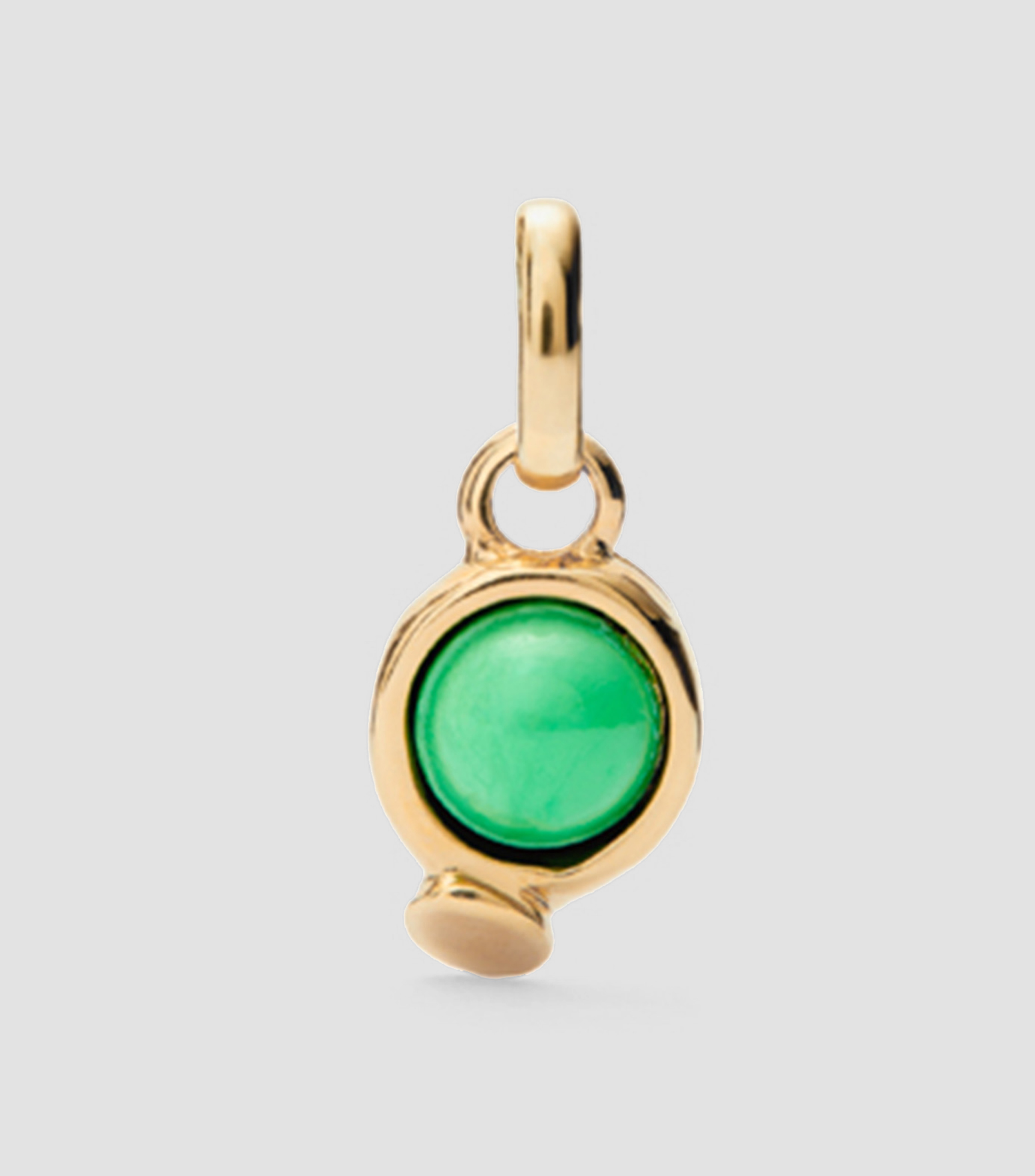 Charm con piedra verde Mujer