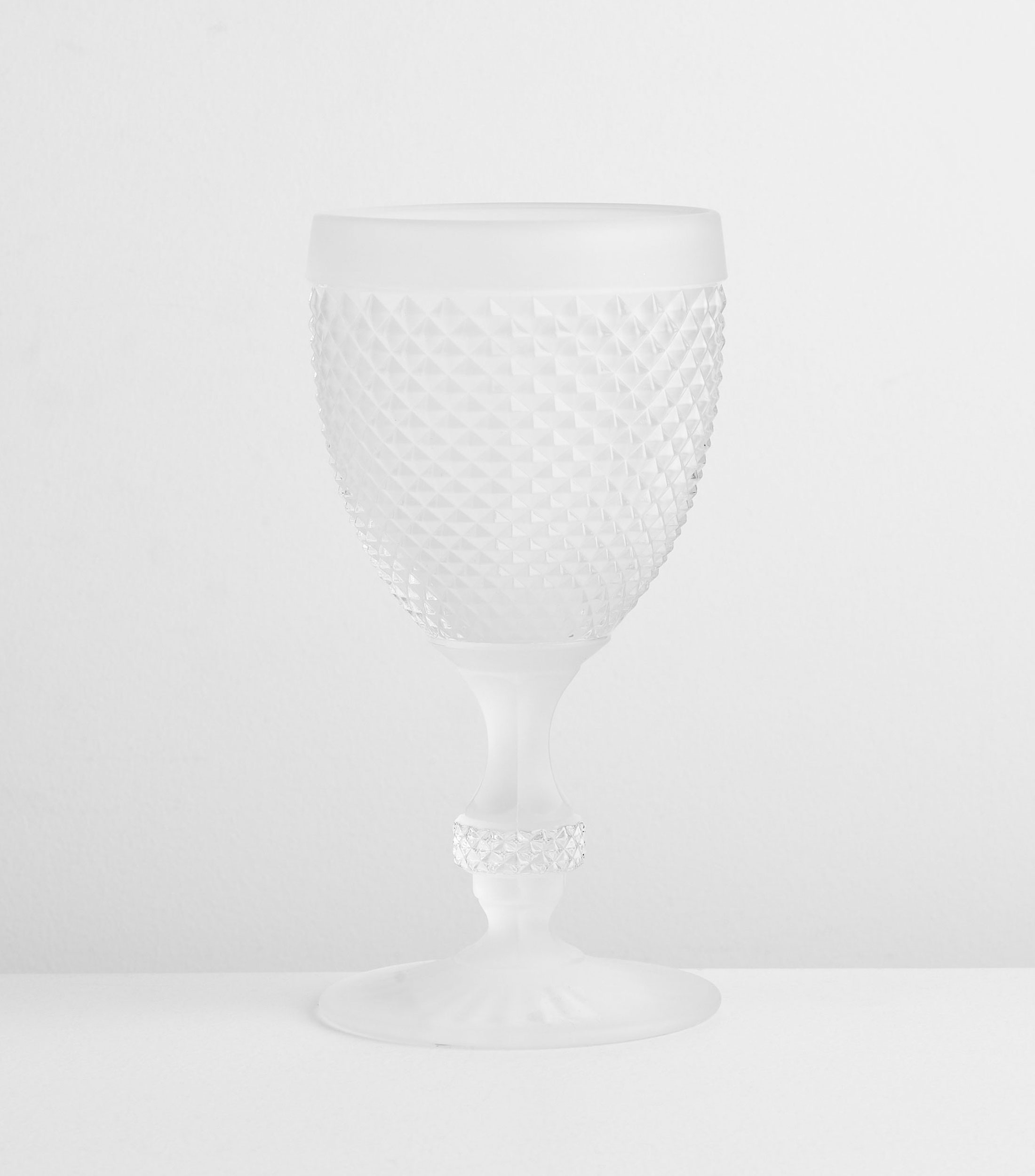 Copa de agua Bicos, blanca