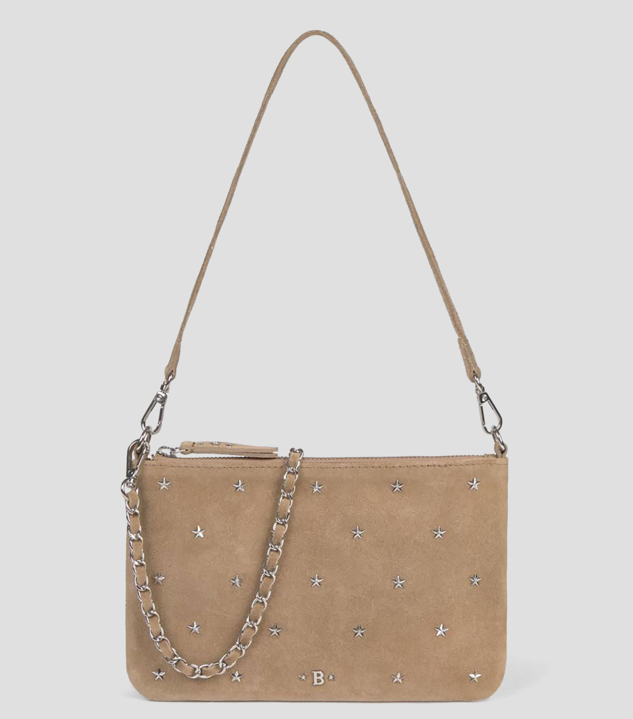 Bolsa shoulder con estoperoles Mujer