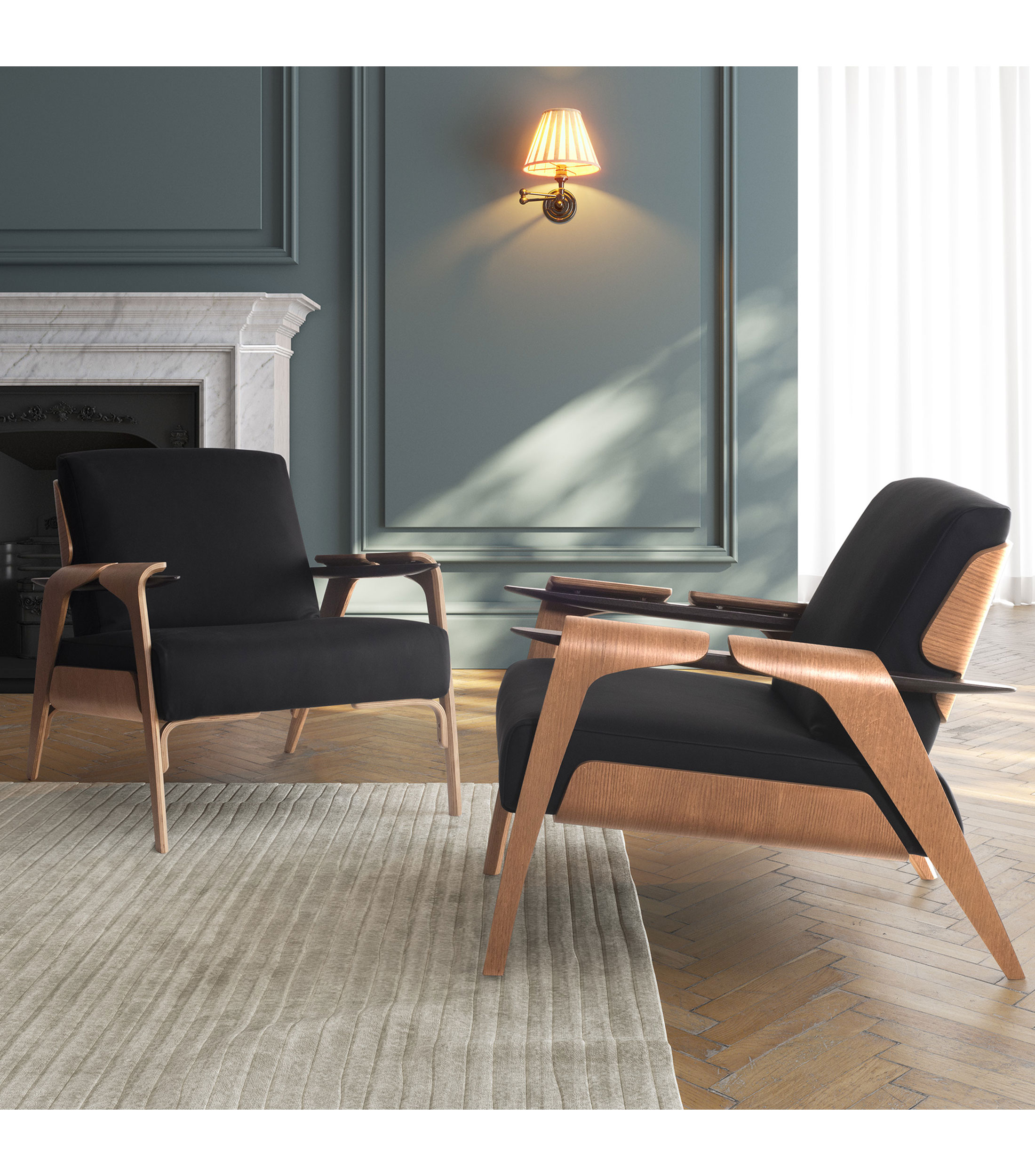 Sillon ocasional Fly Negro