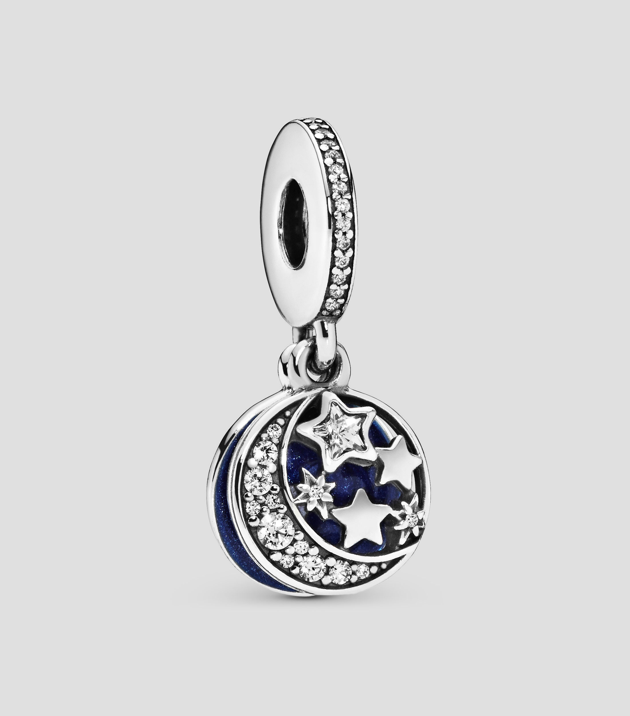 Charm en plata .925 Cielo Nocturno con zirconia cúbica Mujer