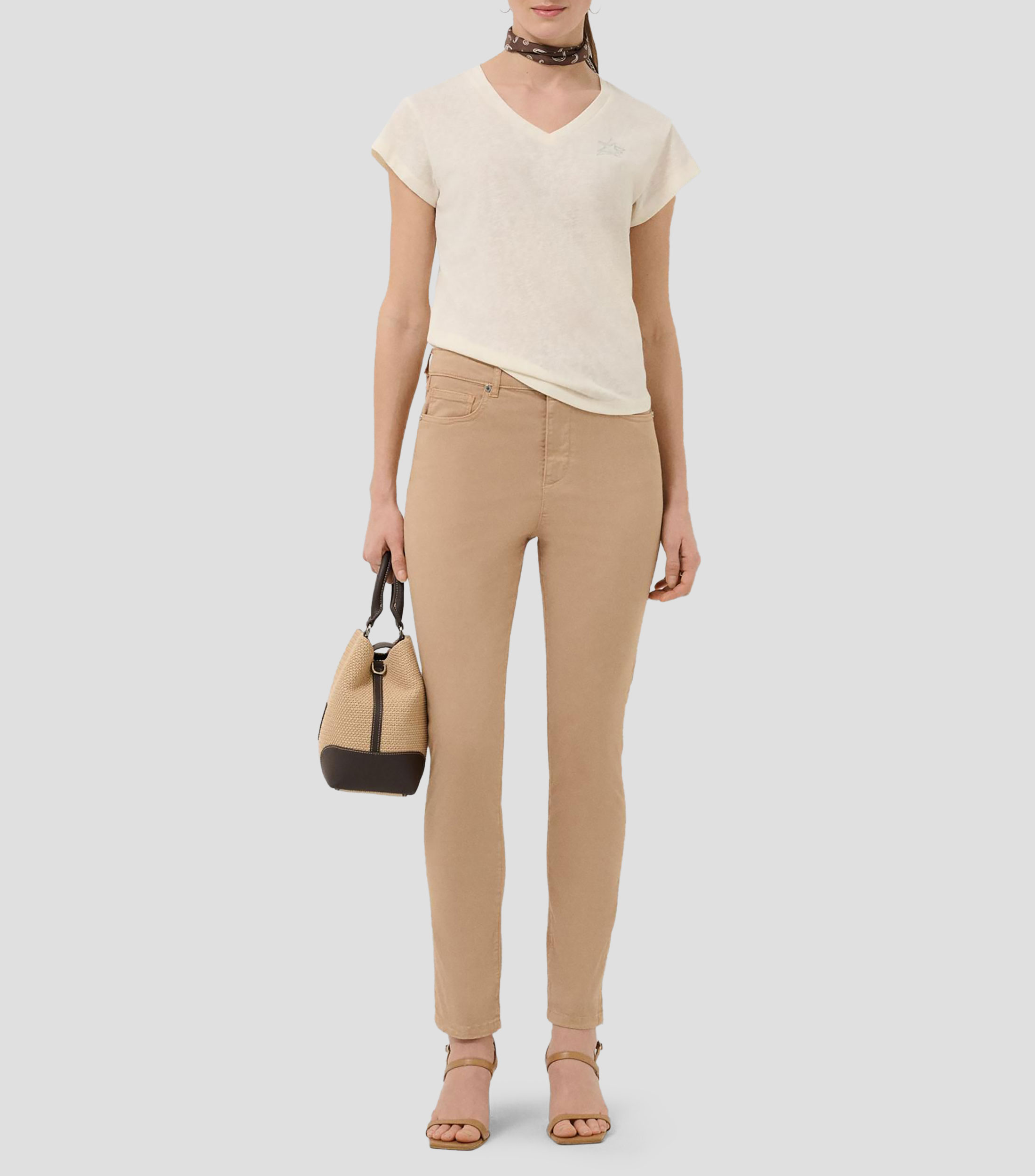Pantalón Pitillo liso Mujer