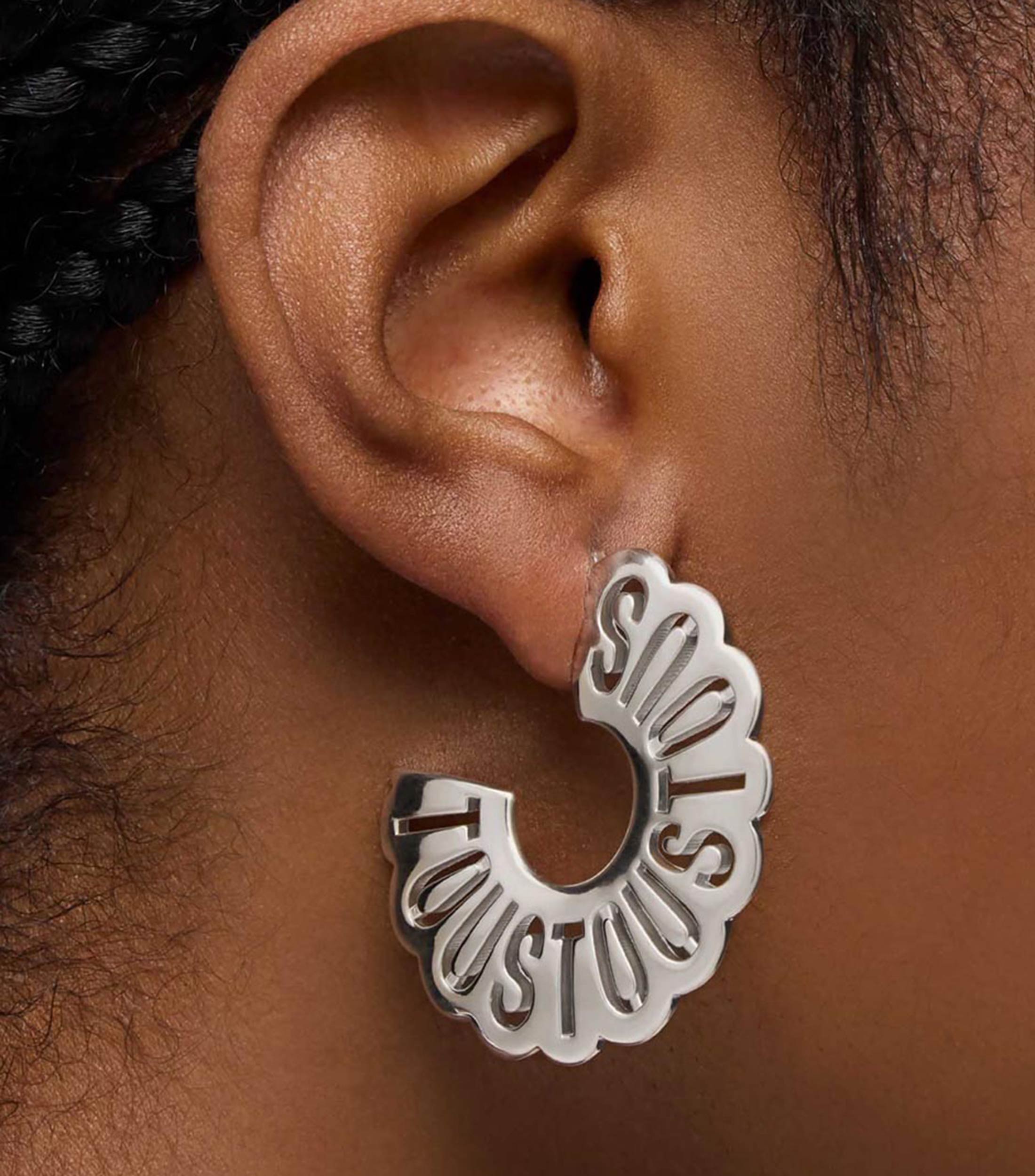Aretes en Plata Aro Miranda Mujer