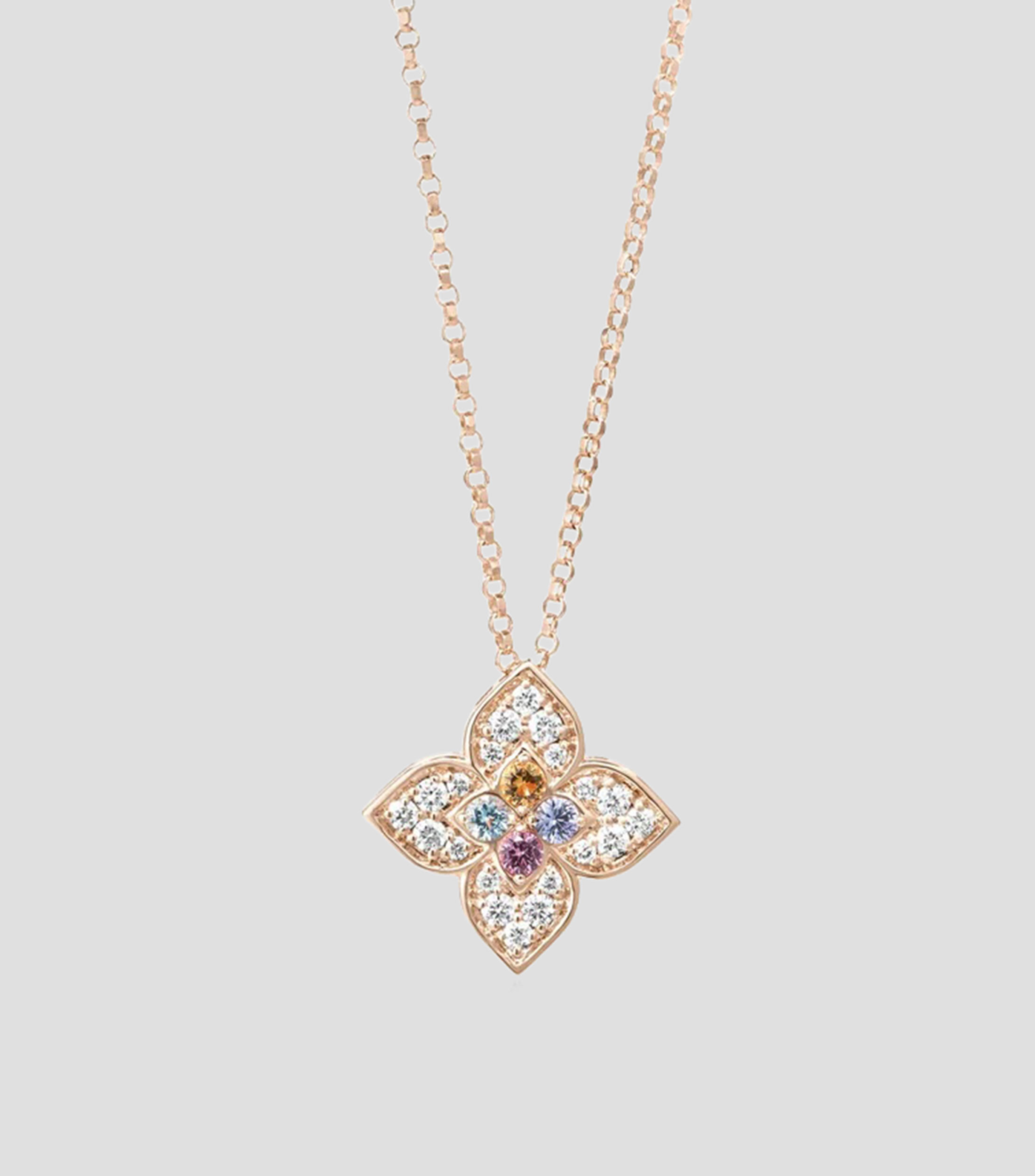 Collar en Oro rosa de 18 Kilates con diamantes y piedras Venetian Princess Carnival Mujer