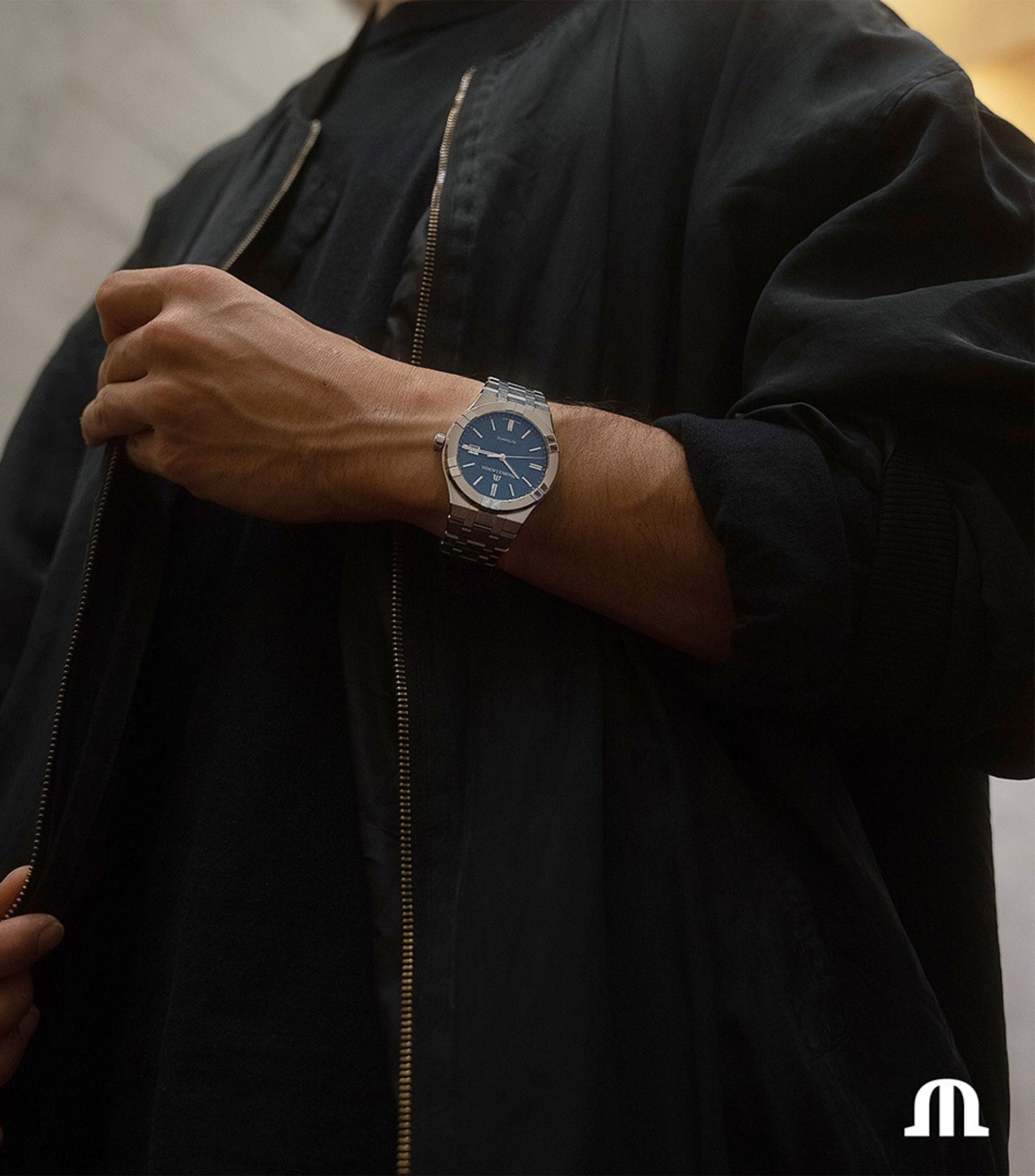 Reloj para Hombre Aikon, de Vestir, Plateado, Azul