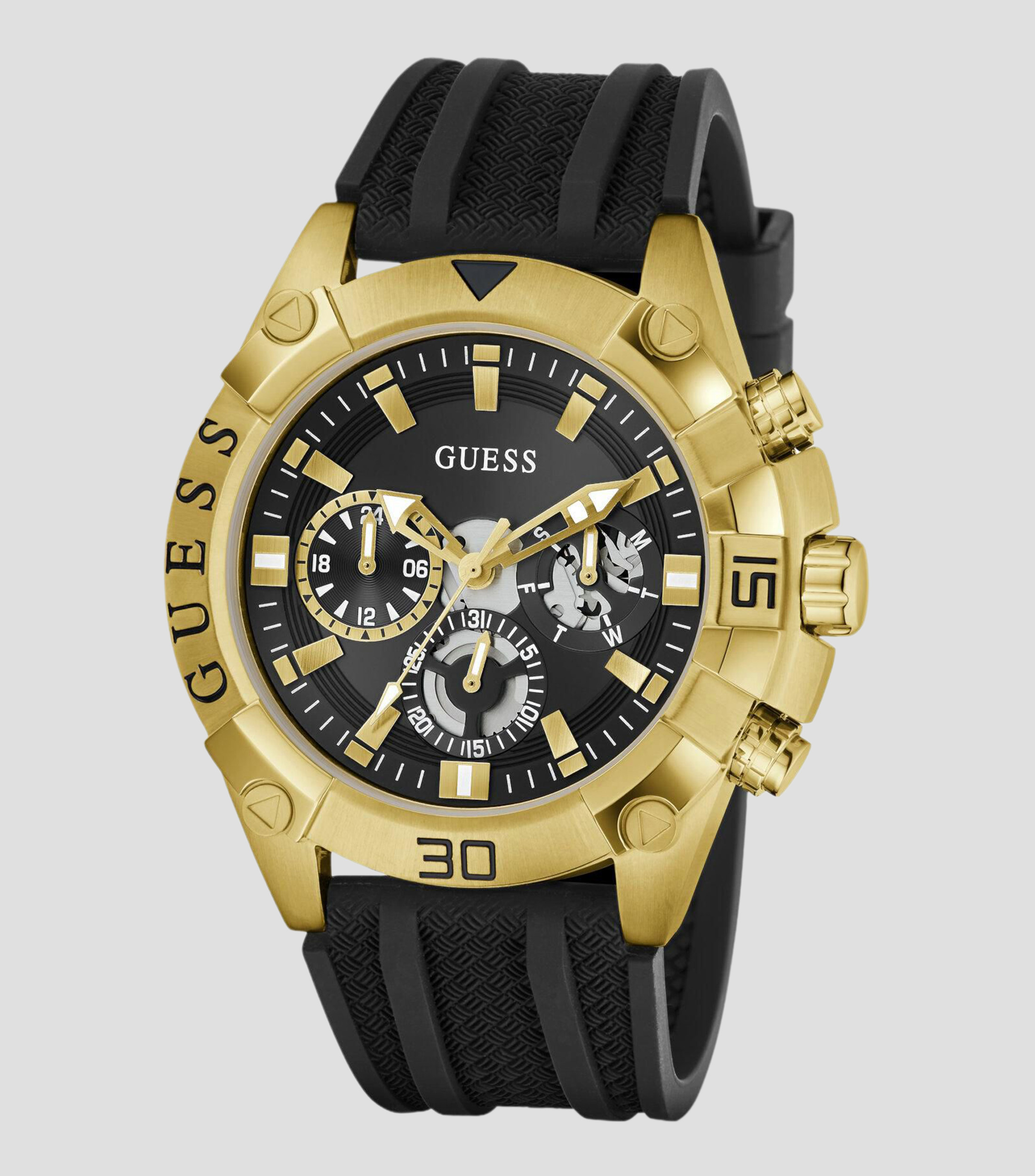 Reloj para Hombre Prospect Deportivo Dorado, Negro