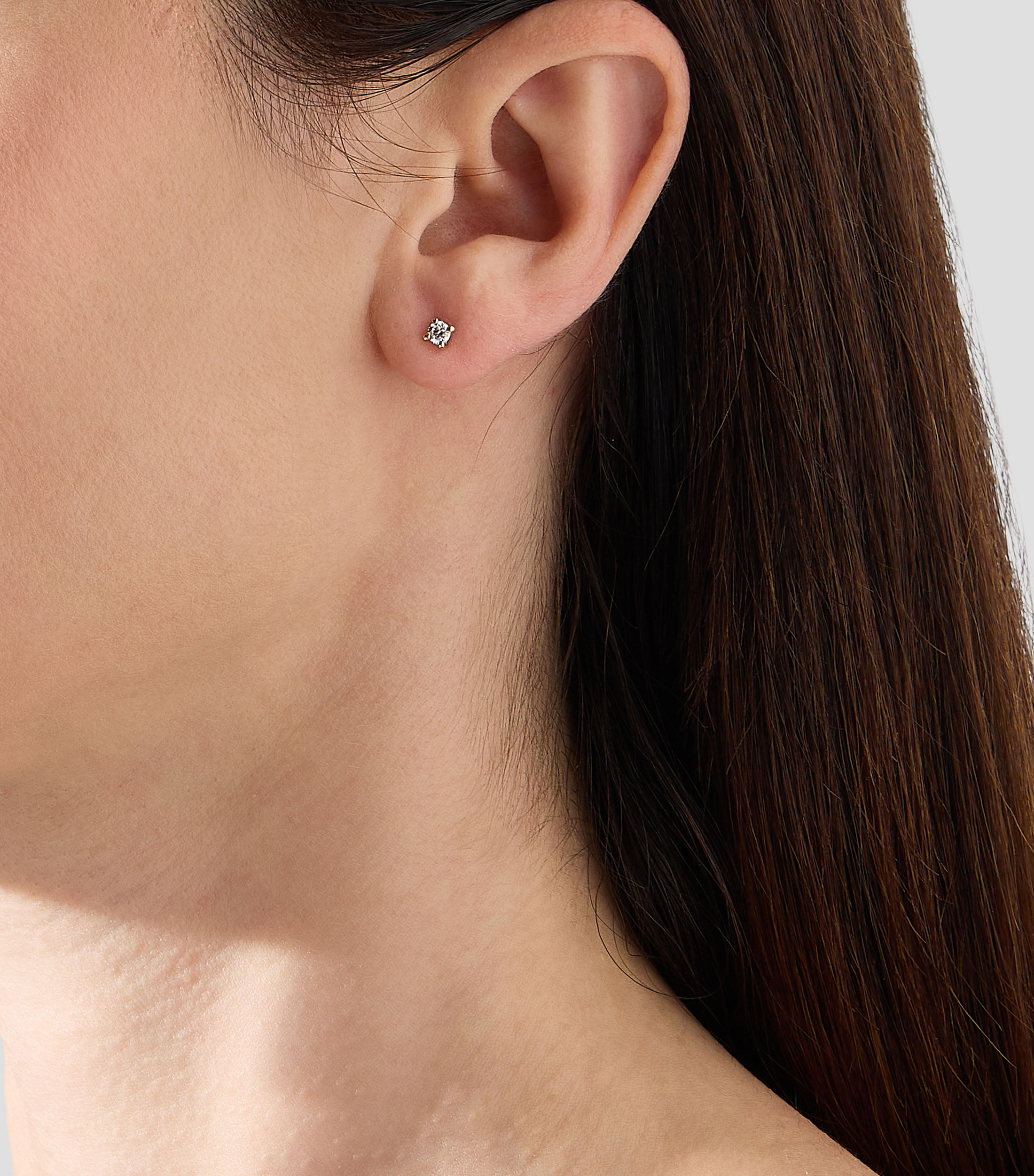 Broqueles Piercing en oro de 18 kilates con diamantes Mujer