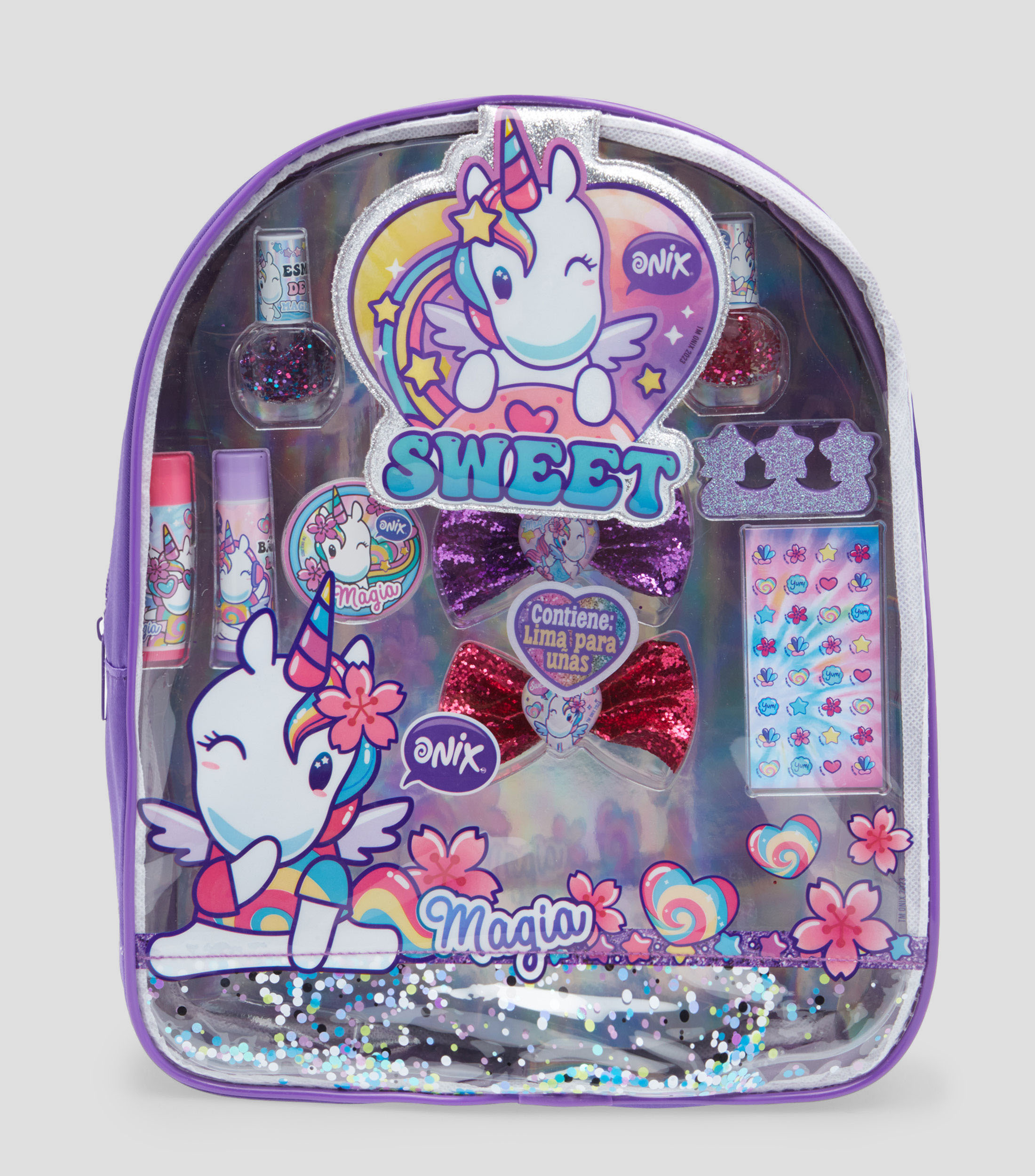 Set backpack cosmetiquera