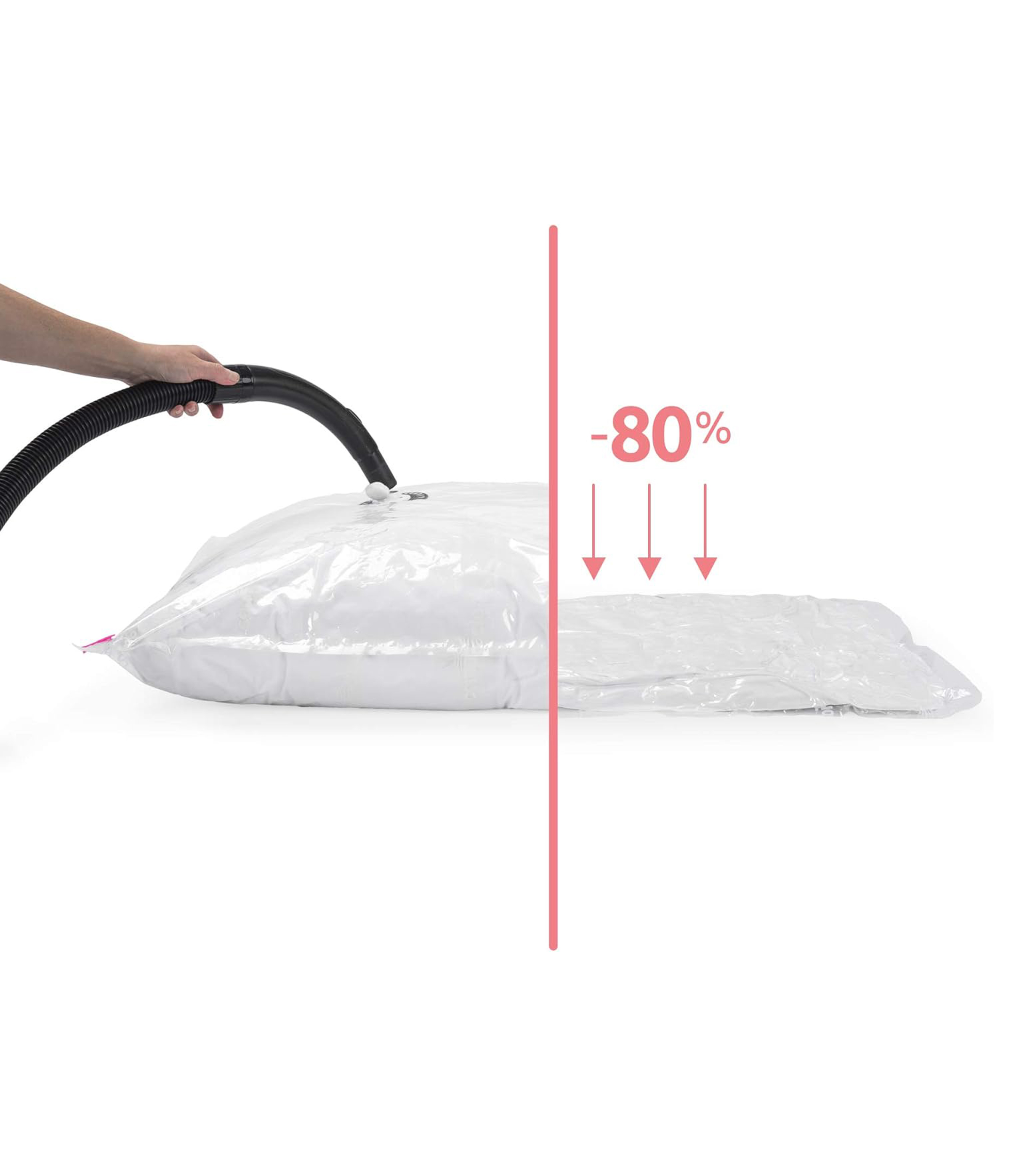 Set 2 Bolsas de Almacenamiento al Vacío, Mediana y Grande