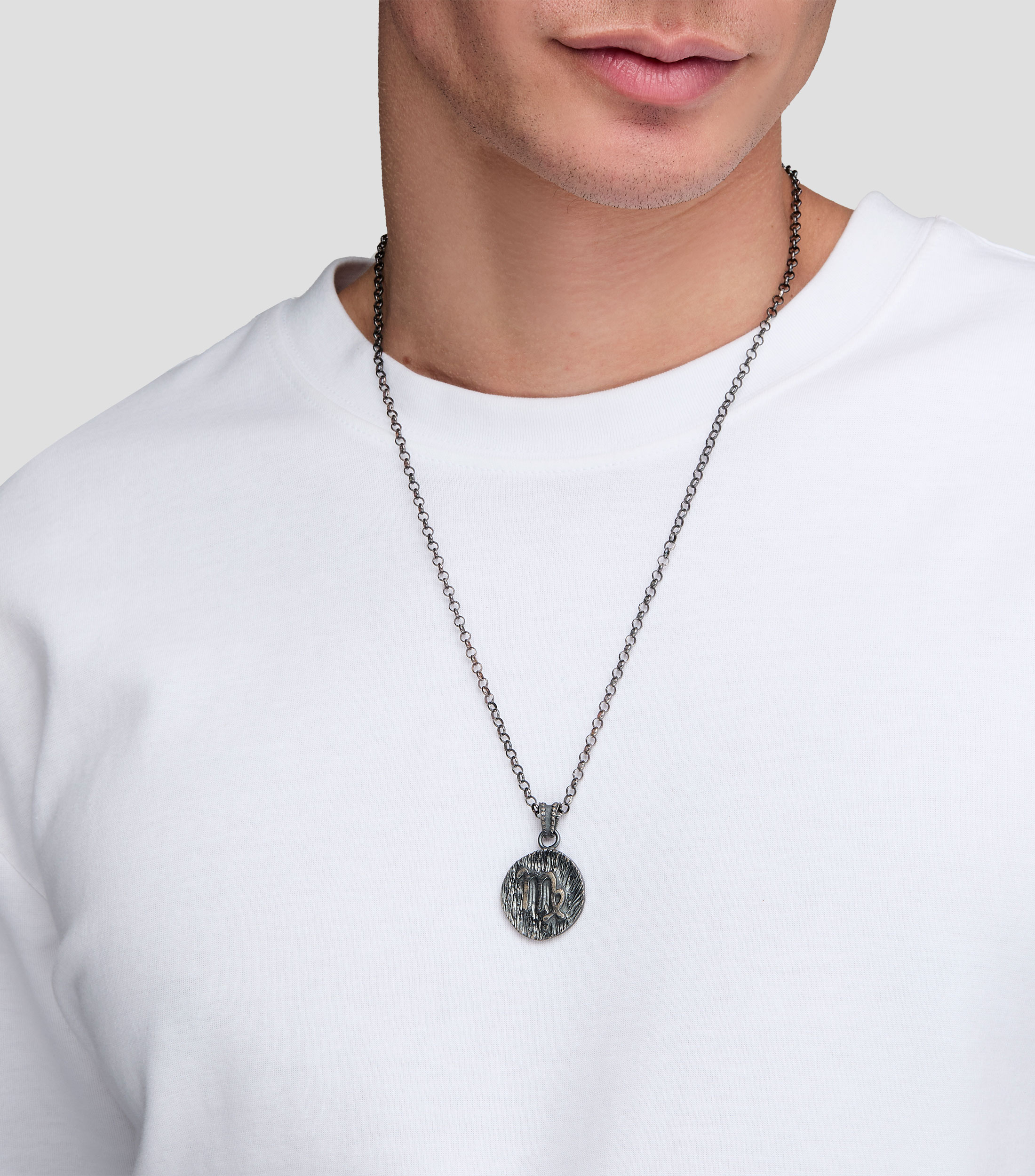 Dije con simbolo del Zodiaco Virgo Hombre