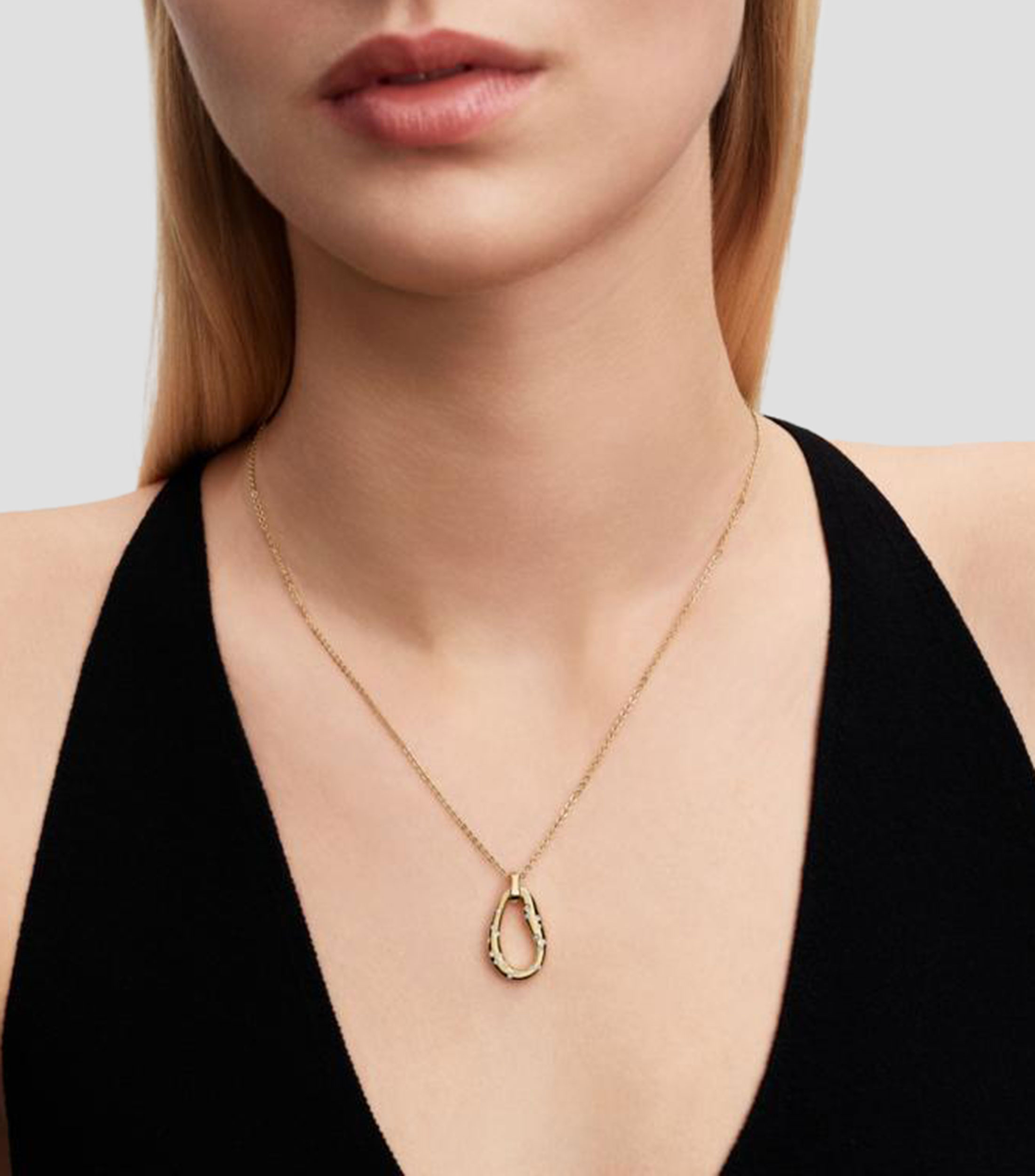 Collar en Plata con piedras Mujer