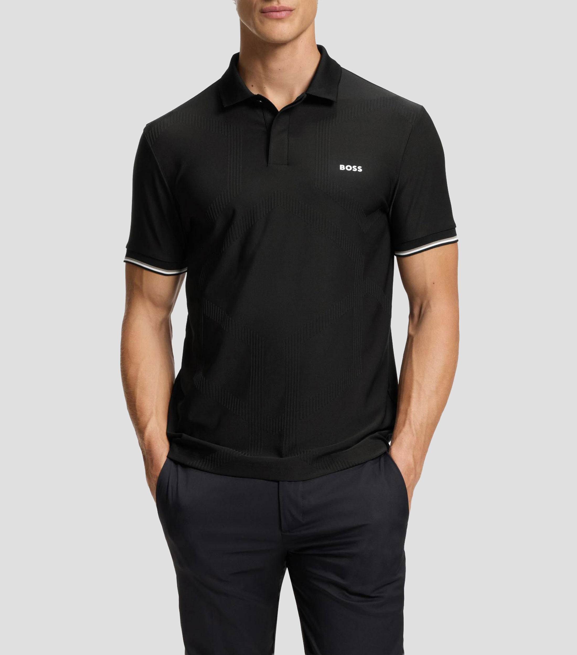 Polo de secado rápido con detalles anatómicos Hombre