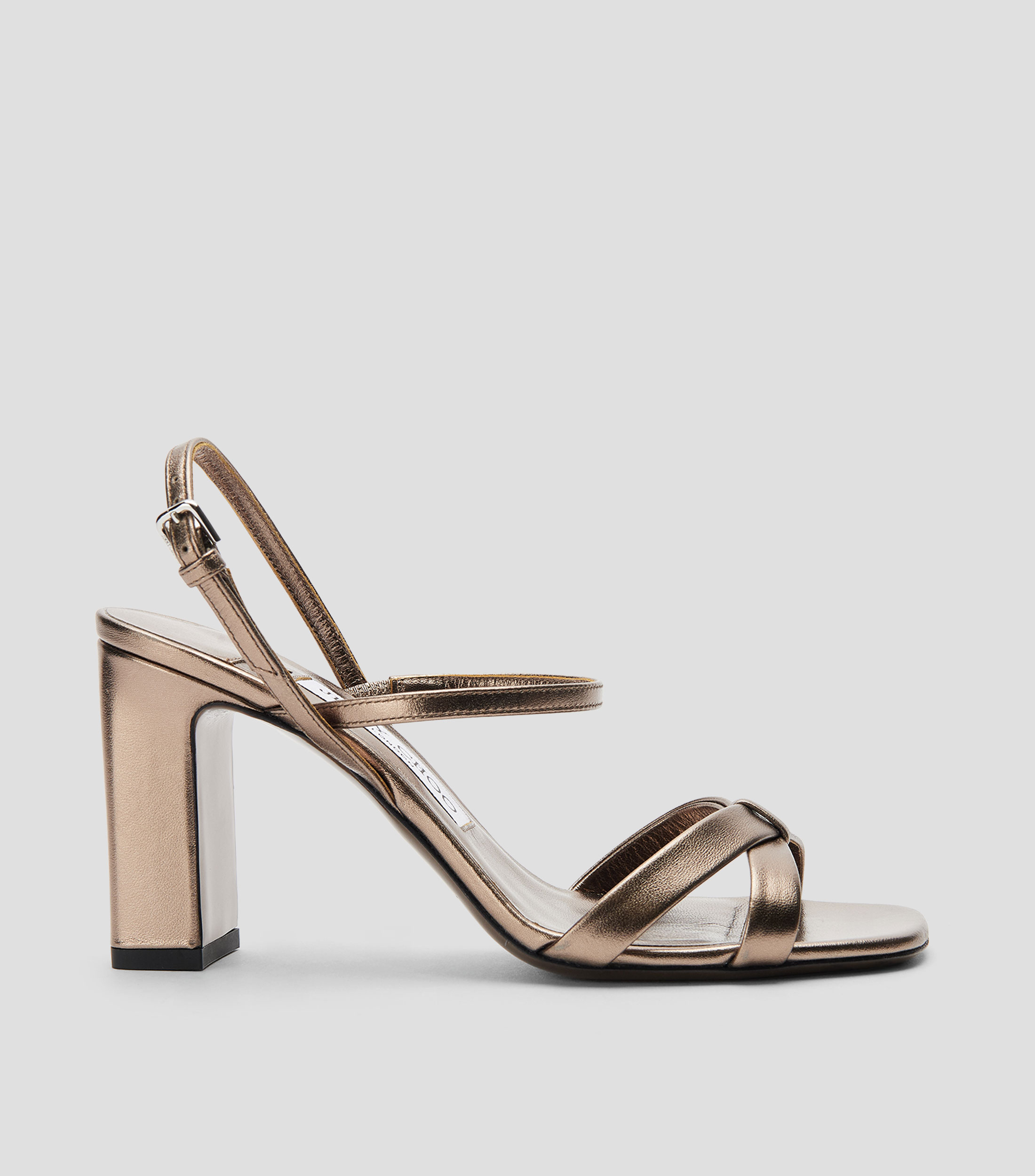 Sandalias con tacón alto ancho Elsy Mujer