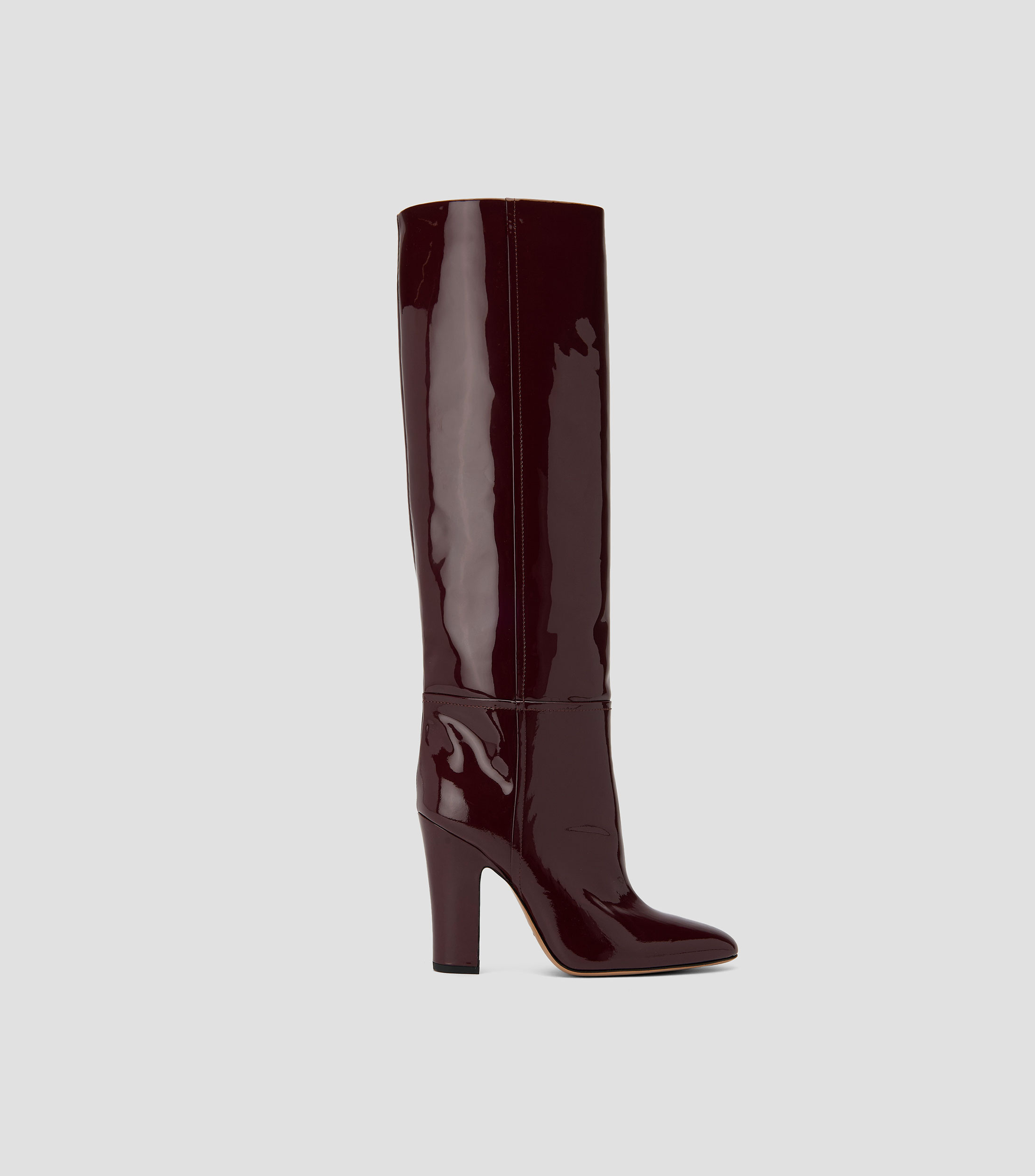 Botas largas con tacón ancho de 10 cm Mujer