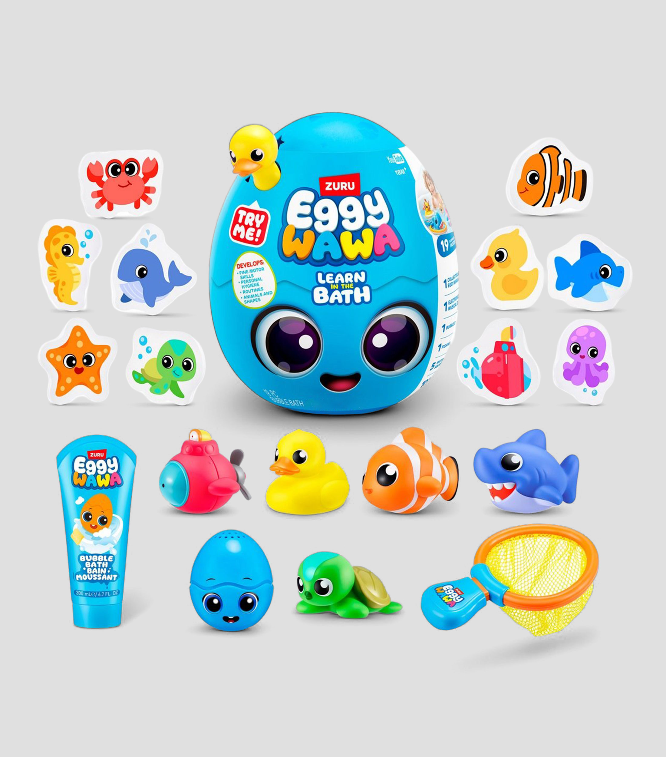 Playset Sorpresa, Eggy Wawa - Learn in the Bath