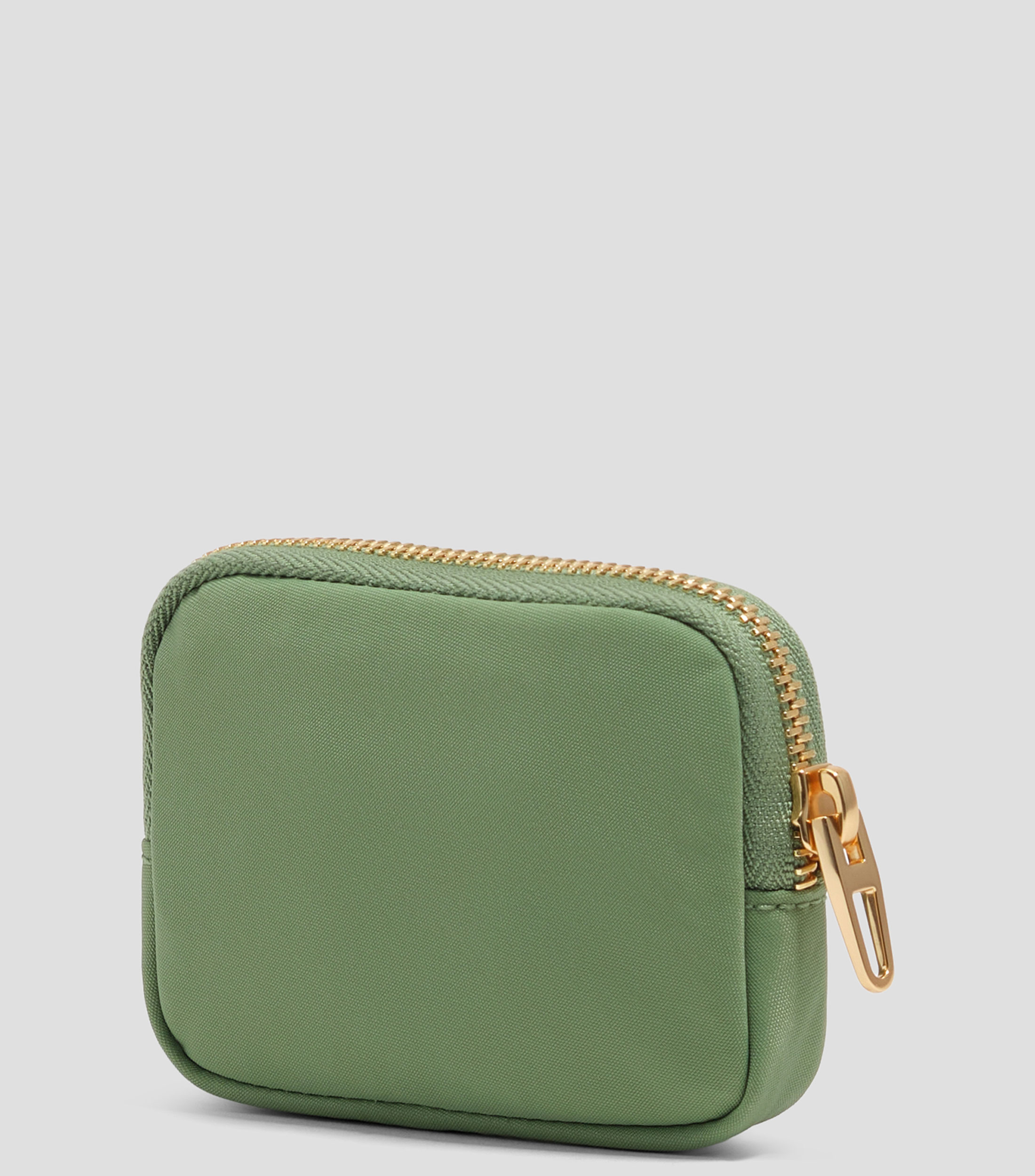 Monedero nylon verde Mujer