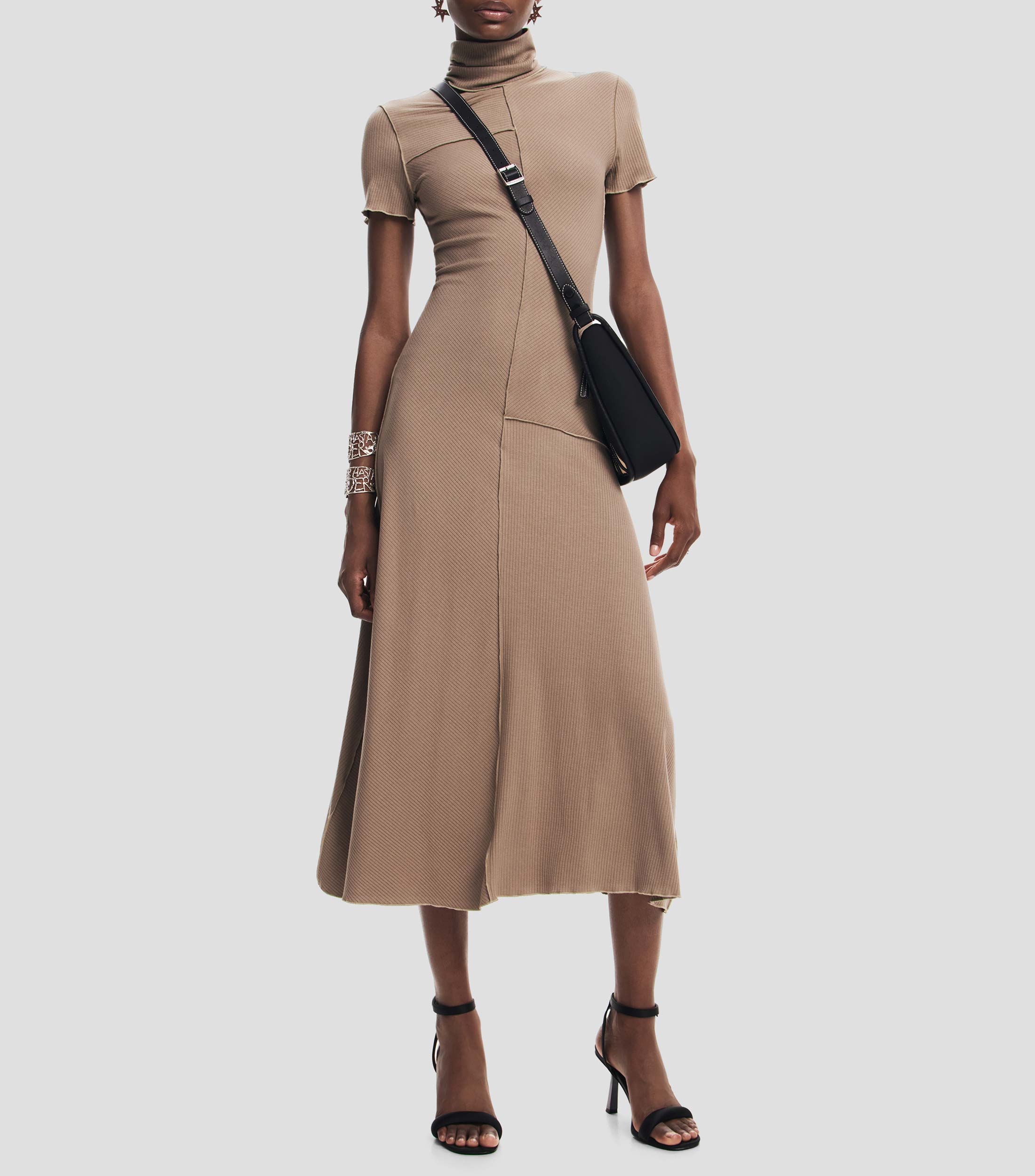 Ropa Sostenible Lenzing EcoVero Vestido Midi De Manga Corta