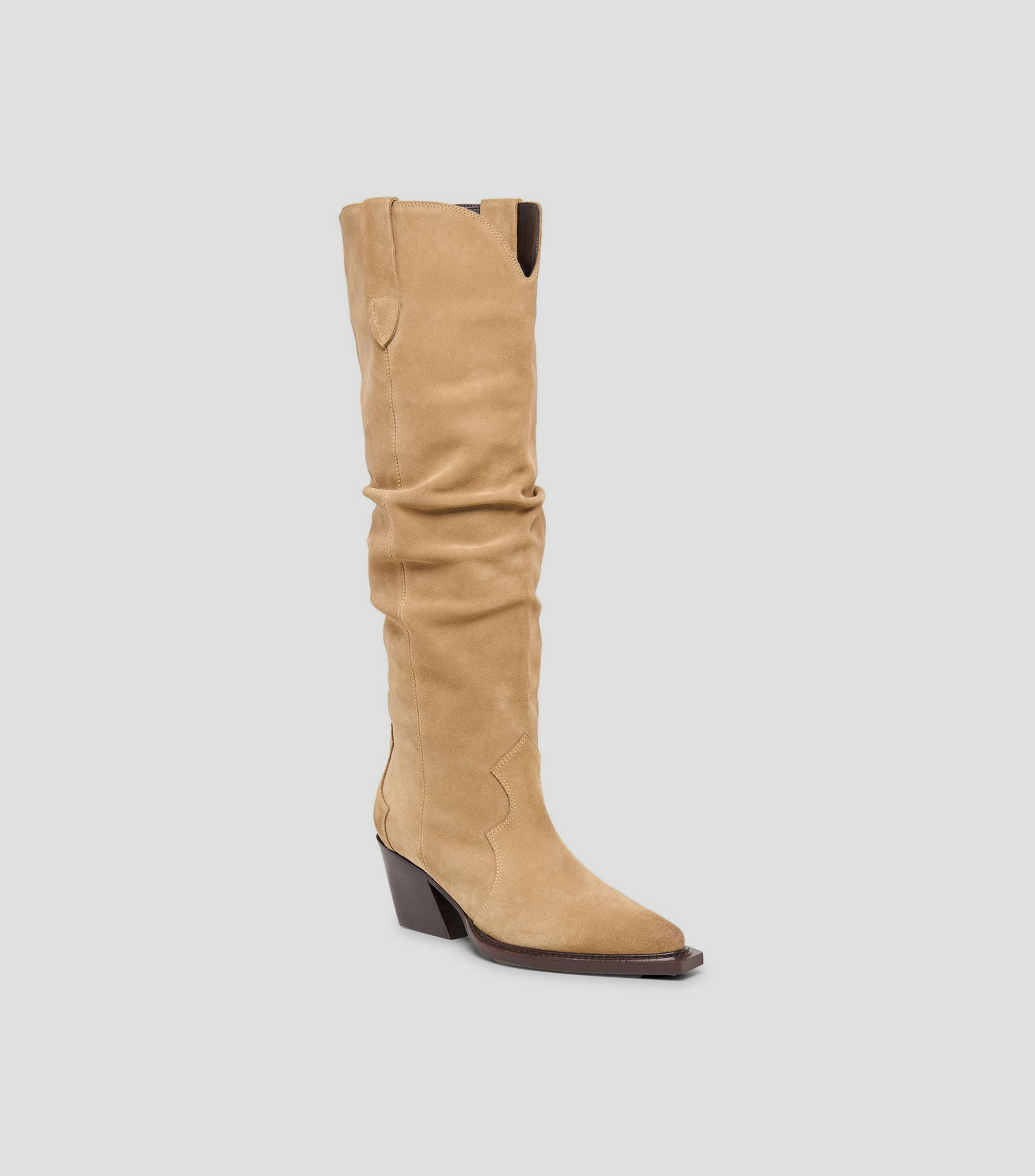 Botas largas Buckly tacón medio cuadrado Mujer