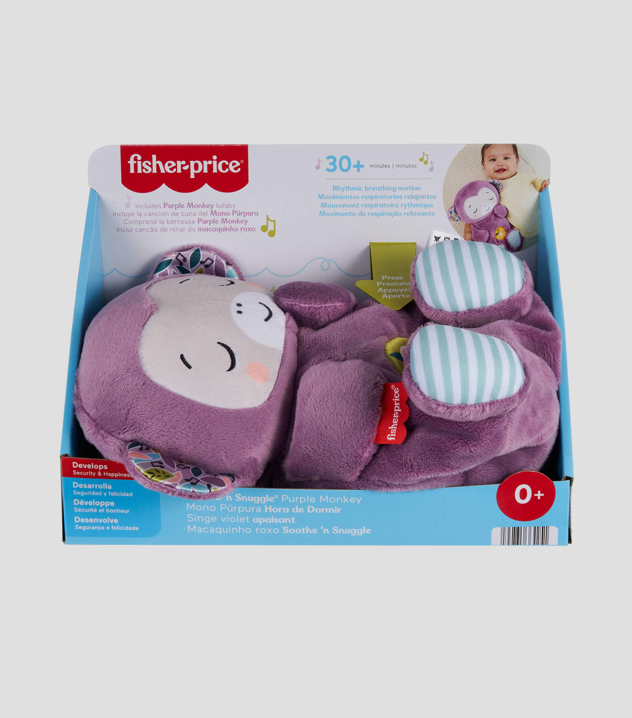 Peluche Mono Morado Hora de Dormir
