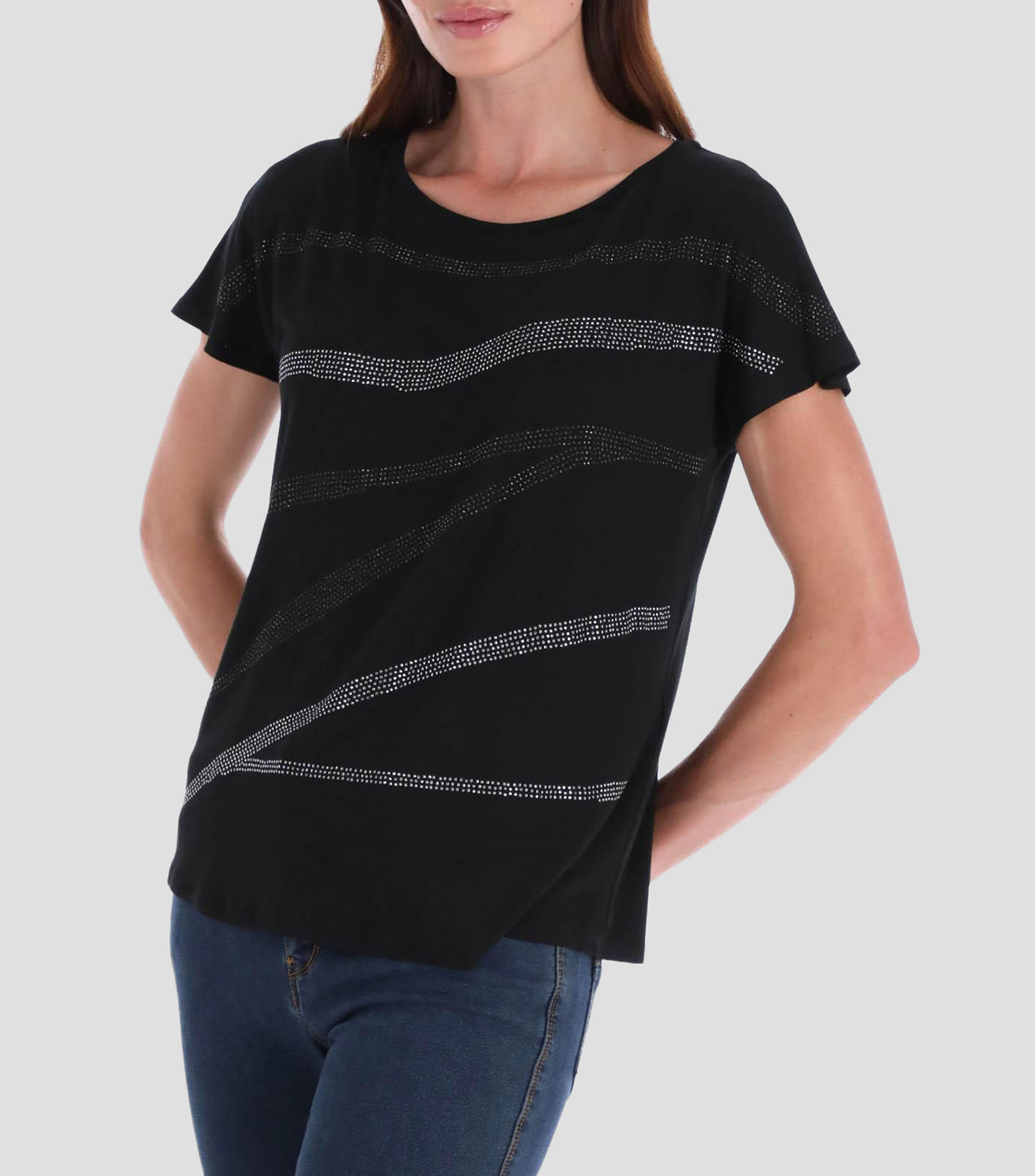 Blusa línea Petite fantasía manga corta Mujer