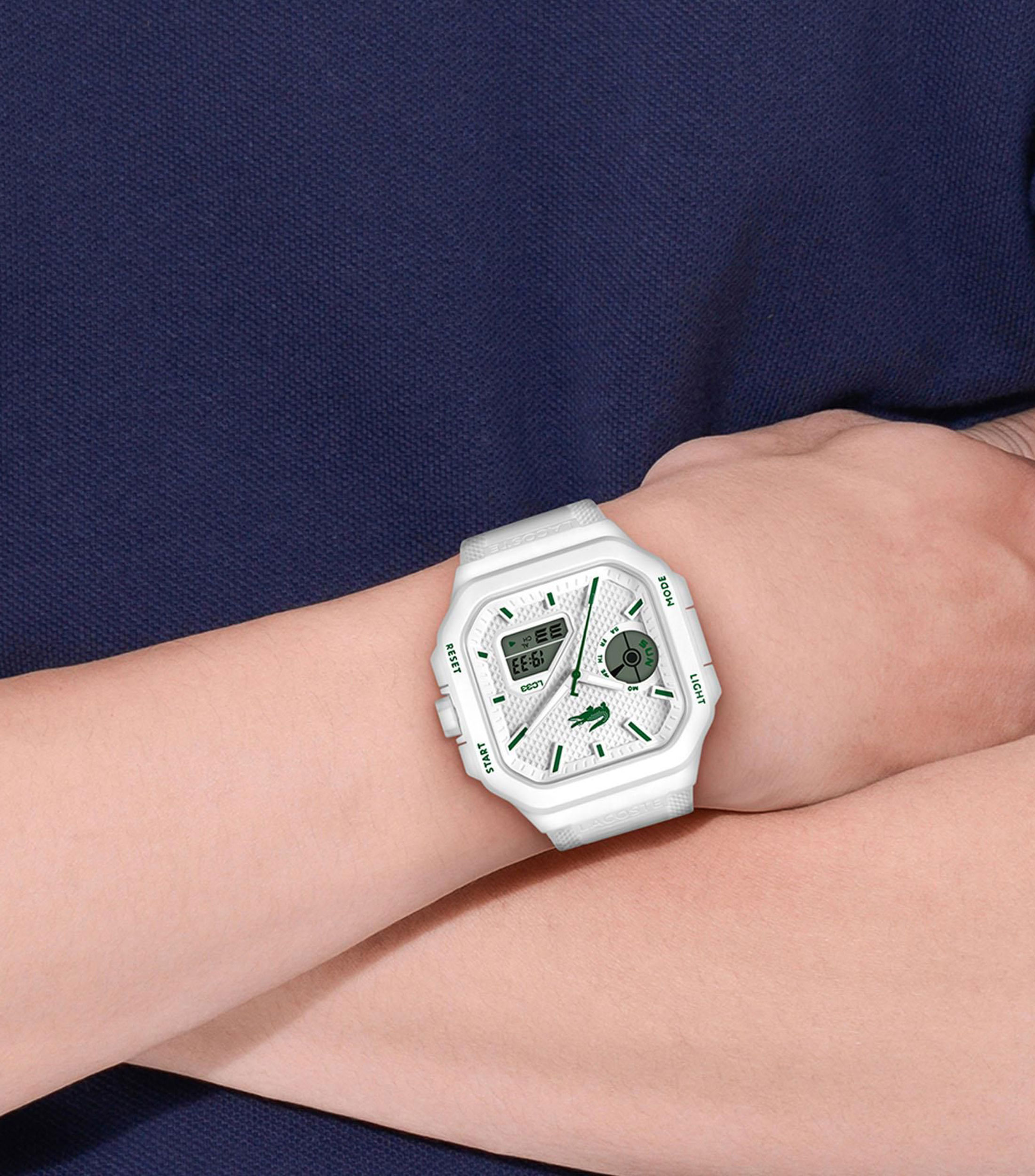 Reloj para Hombre LC33 Square deportivo blanco
