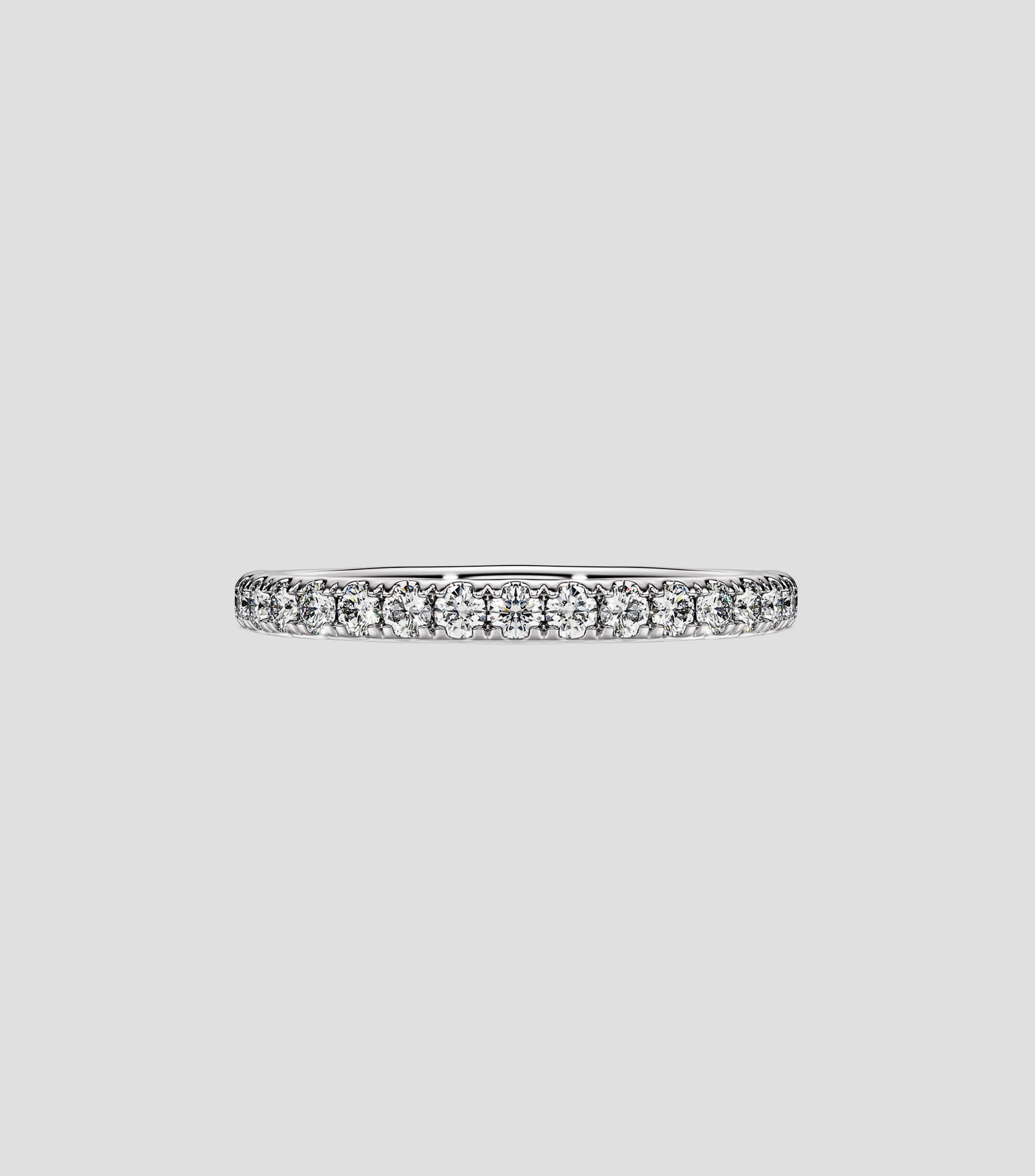 Anillo en plata con diamante Eternity Mujer
