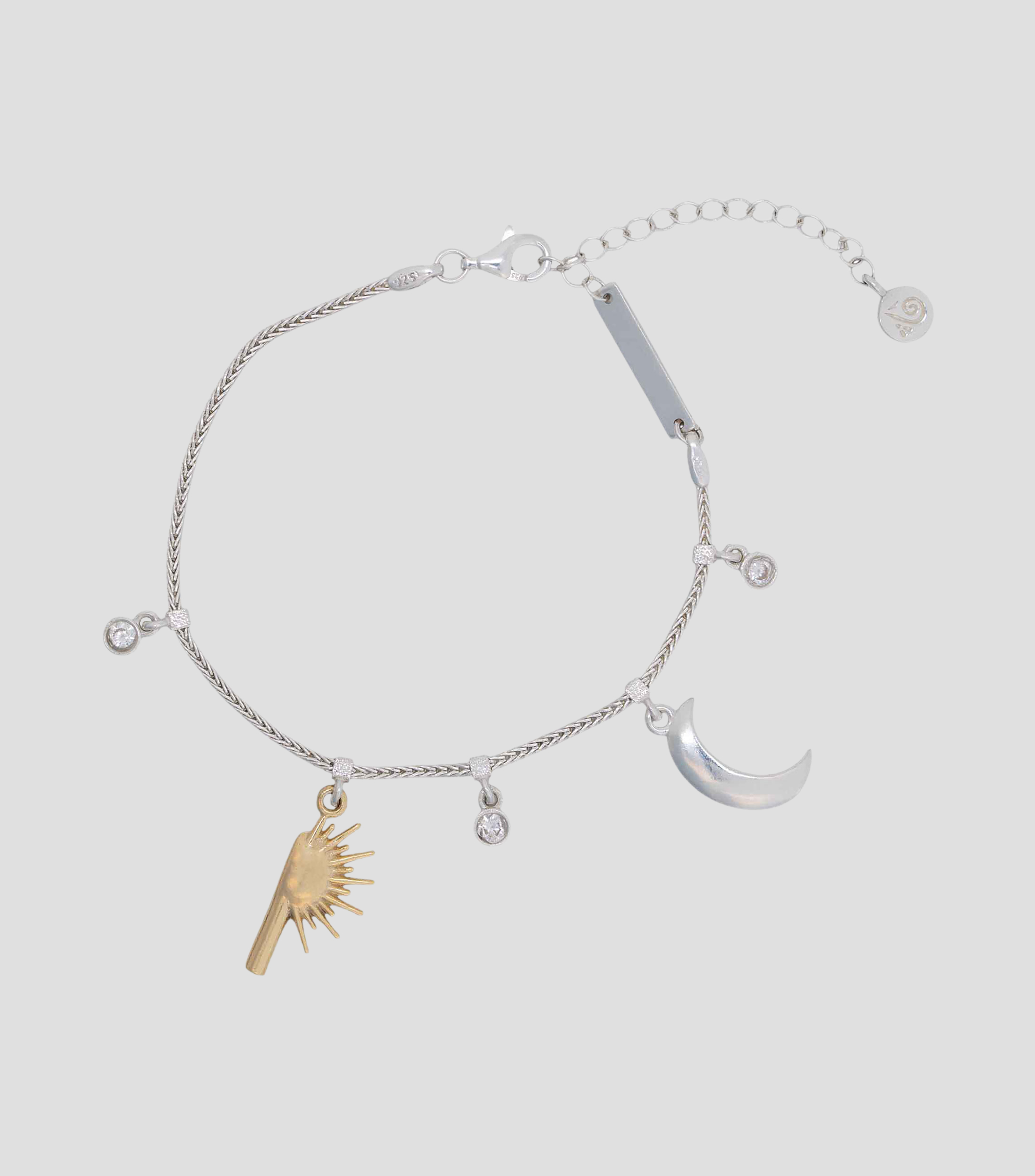 Brazalete en Plata .925 con zirconitas Mujer