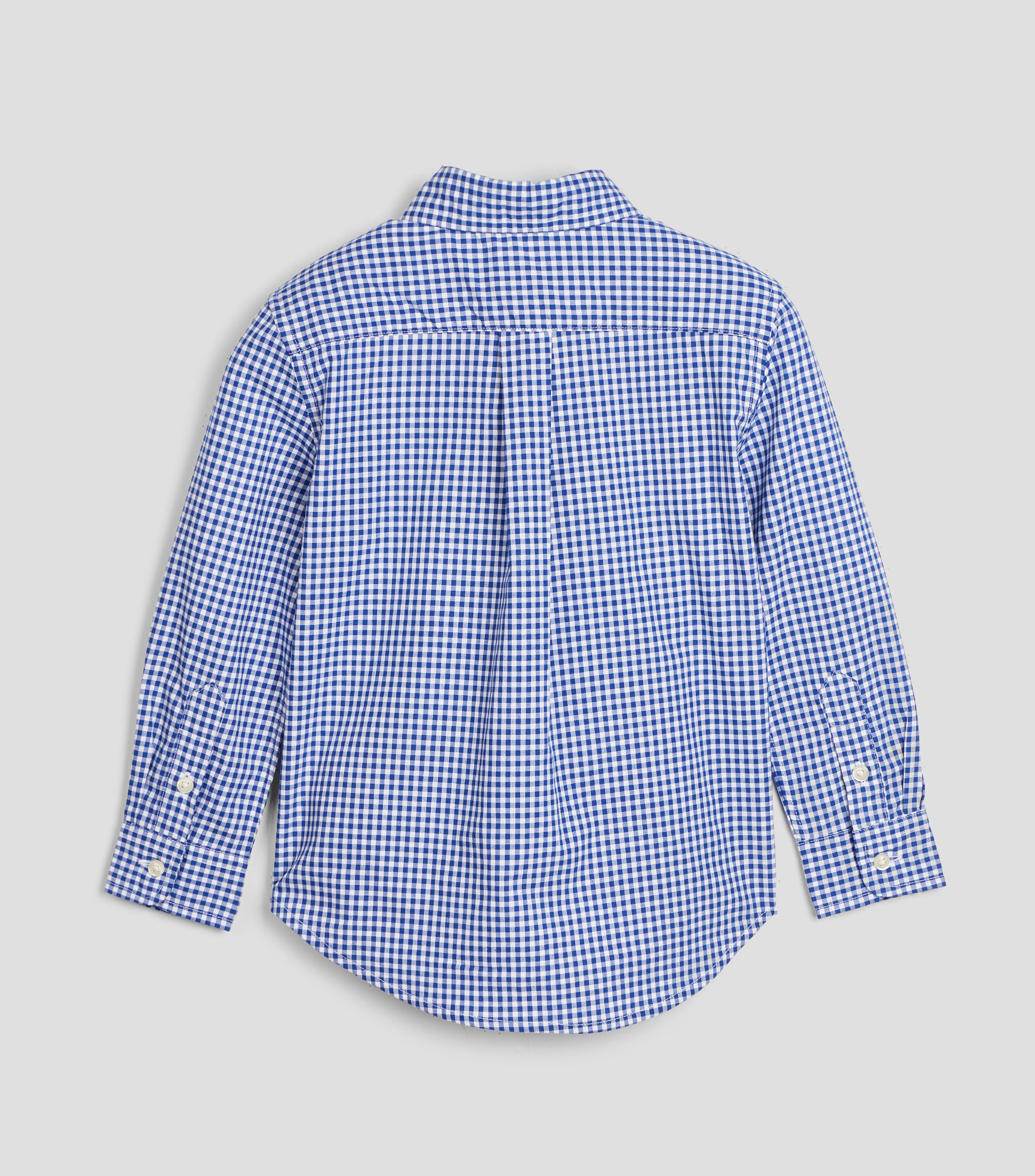 Camisa con cuadros manga larga Bebé