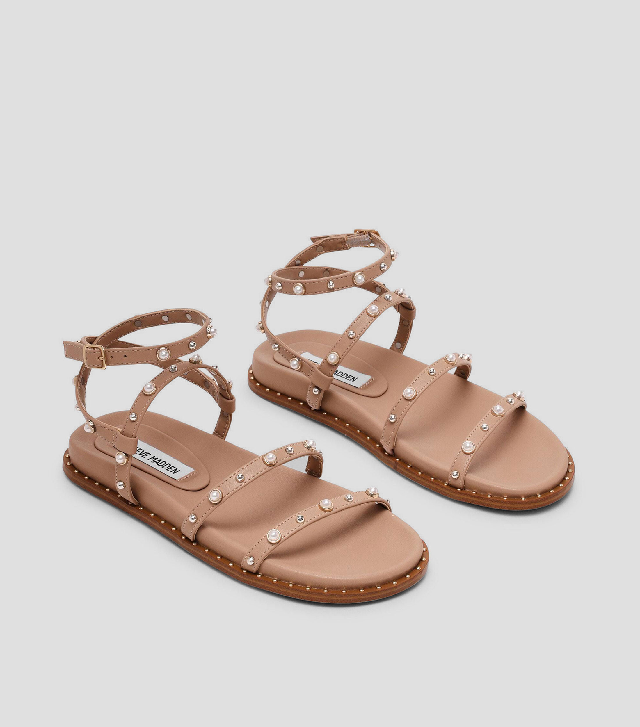 Sandalias de plataforma baja ancha Stormie Tan Mujer