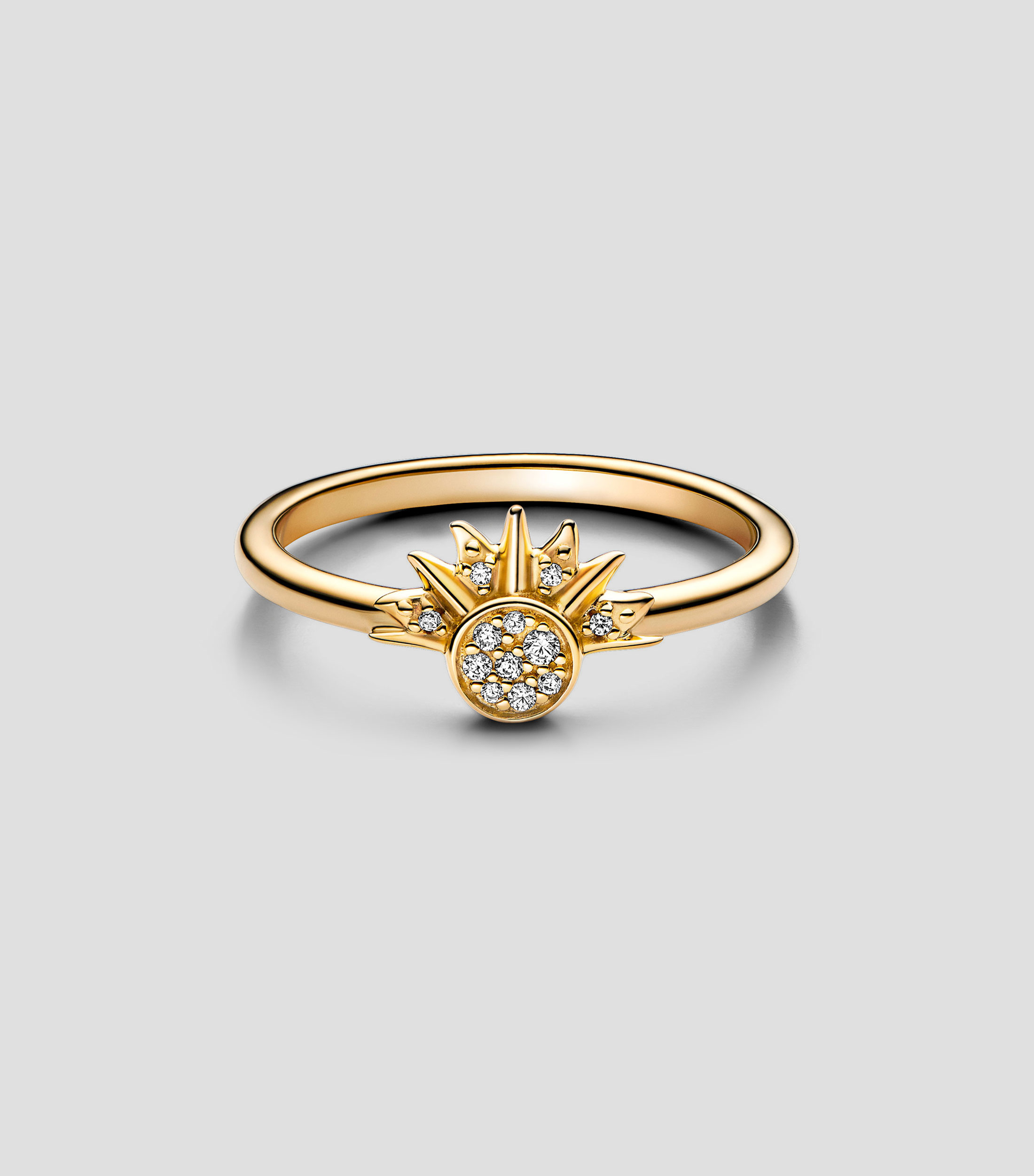 Anillo Celestial Sun con zirconias Mujer