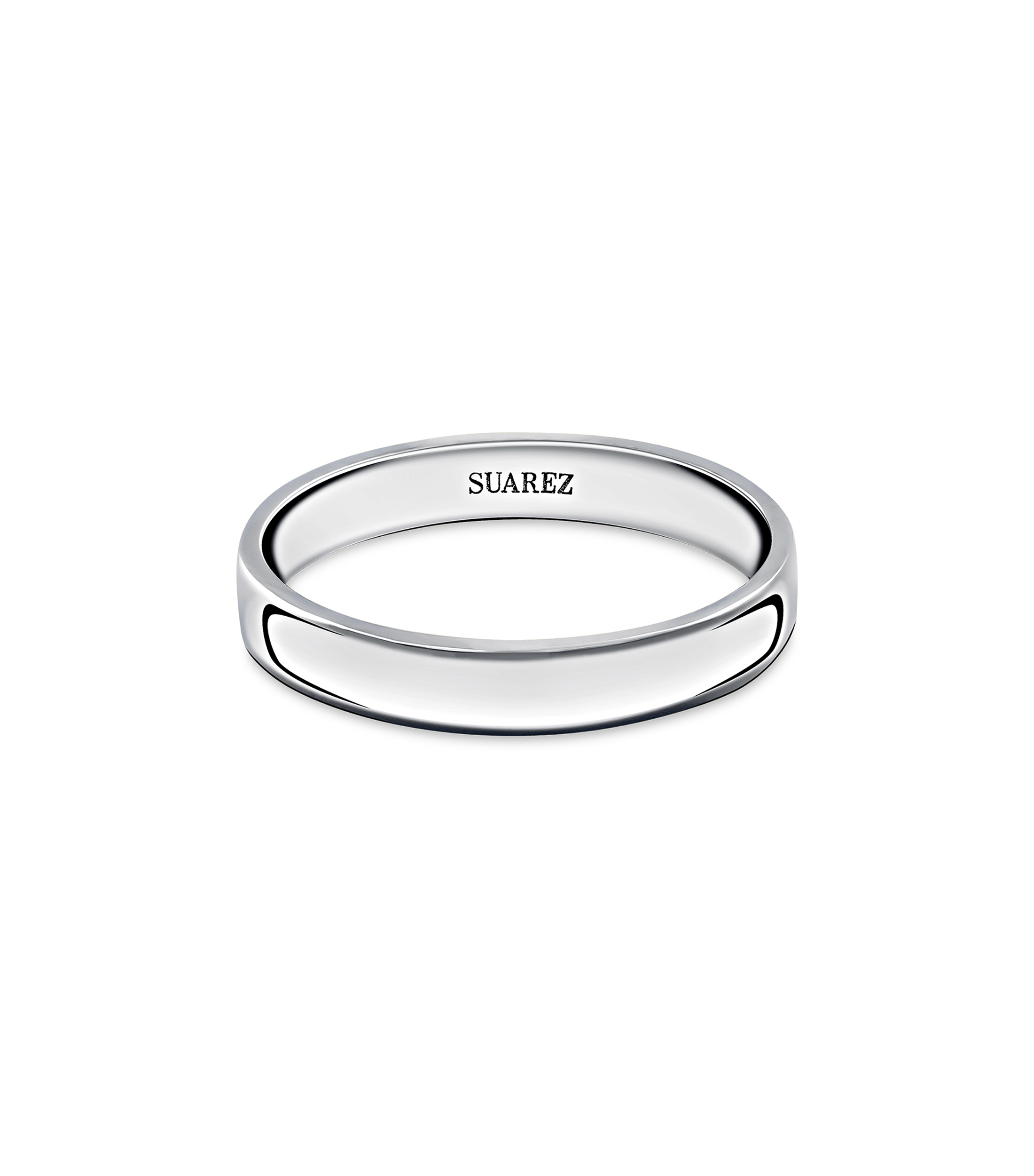 Argolla en platino Unisex