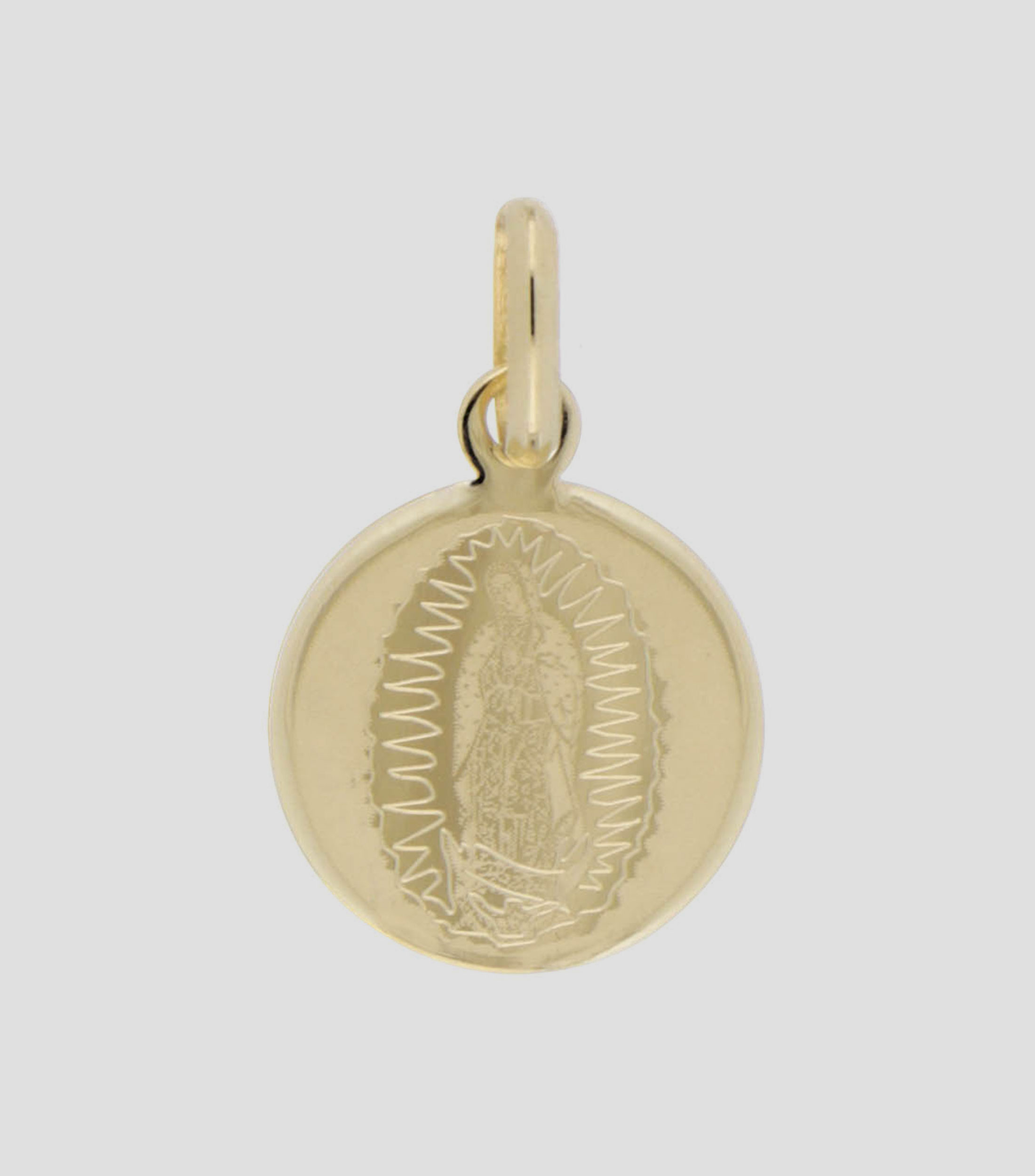 Medalla Virgen de Guadalupe en oro de 14 kilates Mujer