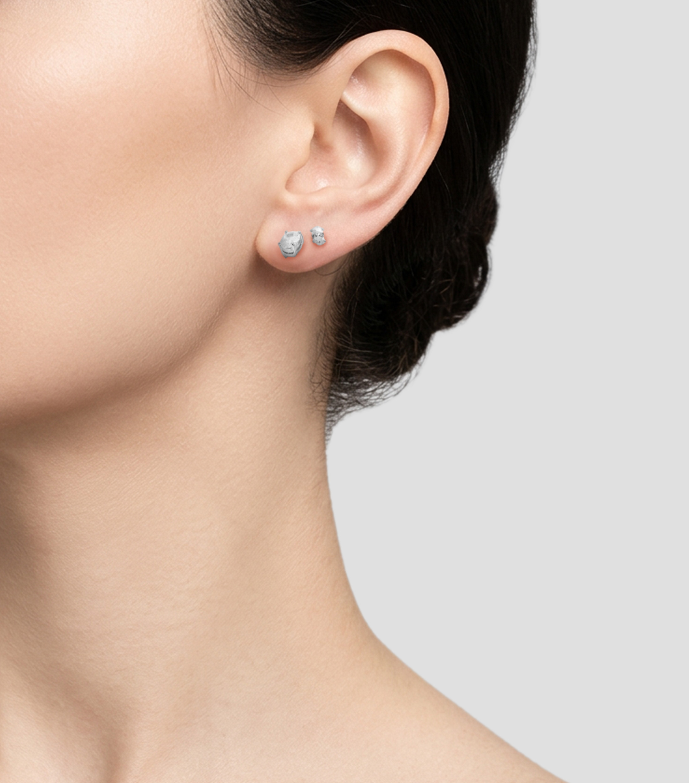 Set 3 Pares de Aretes con circonias Ovalstud Mujer