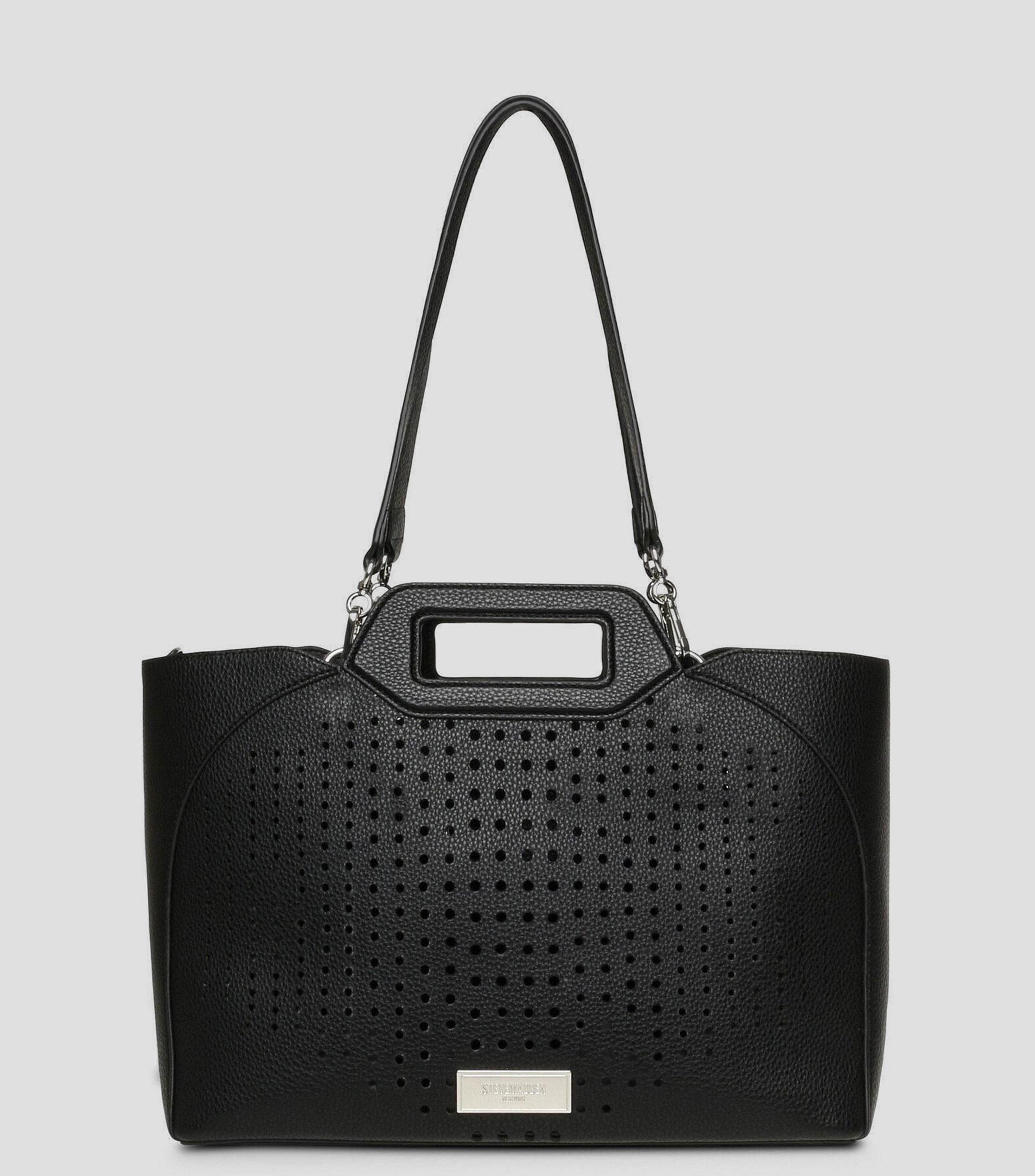 Bolsa tote negra Bsteele perforada Mujer