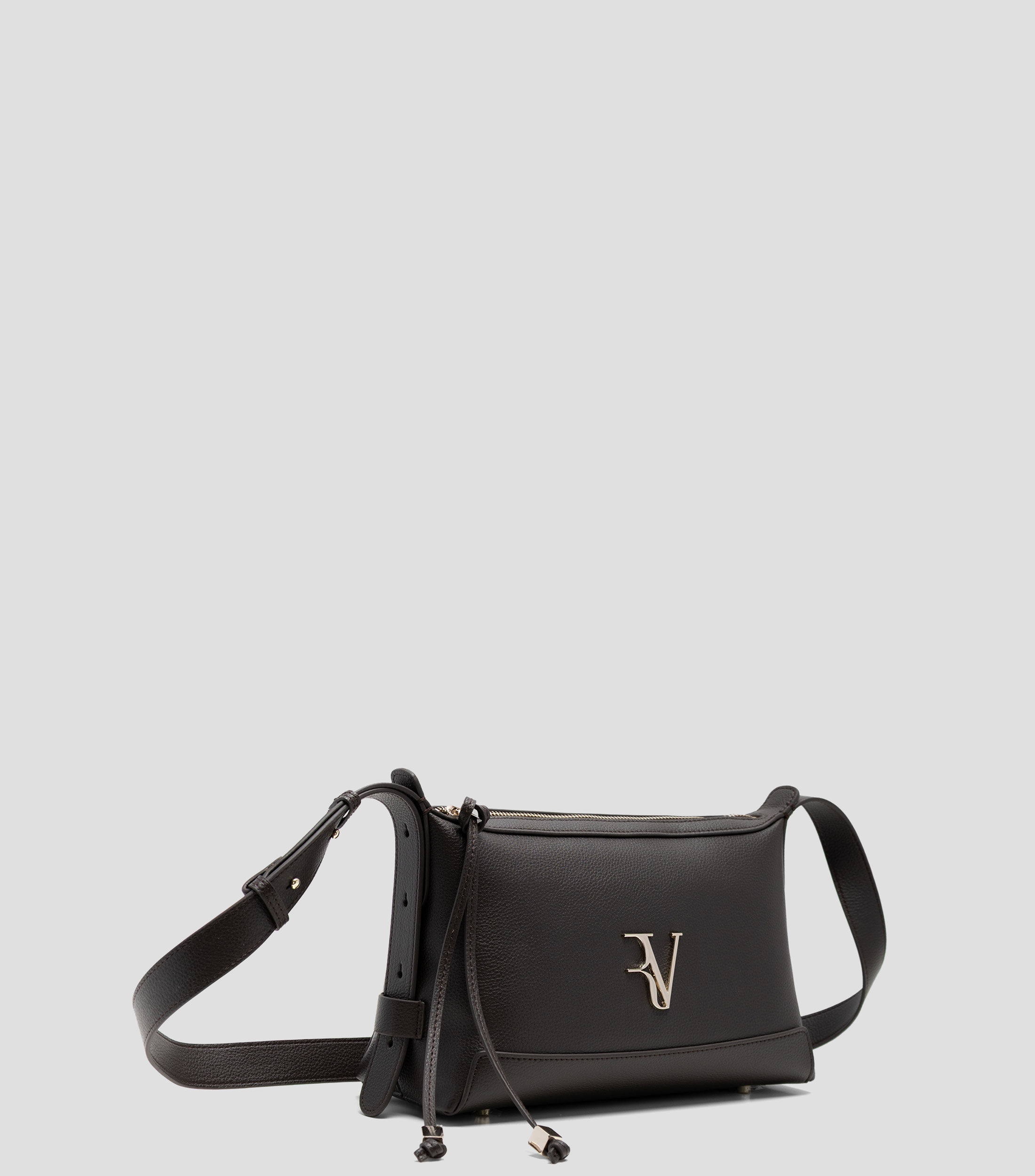 Bolsa crossbody en piel lisa Mujer