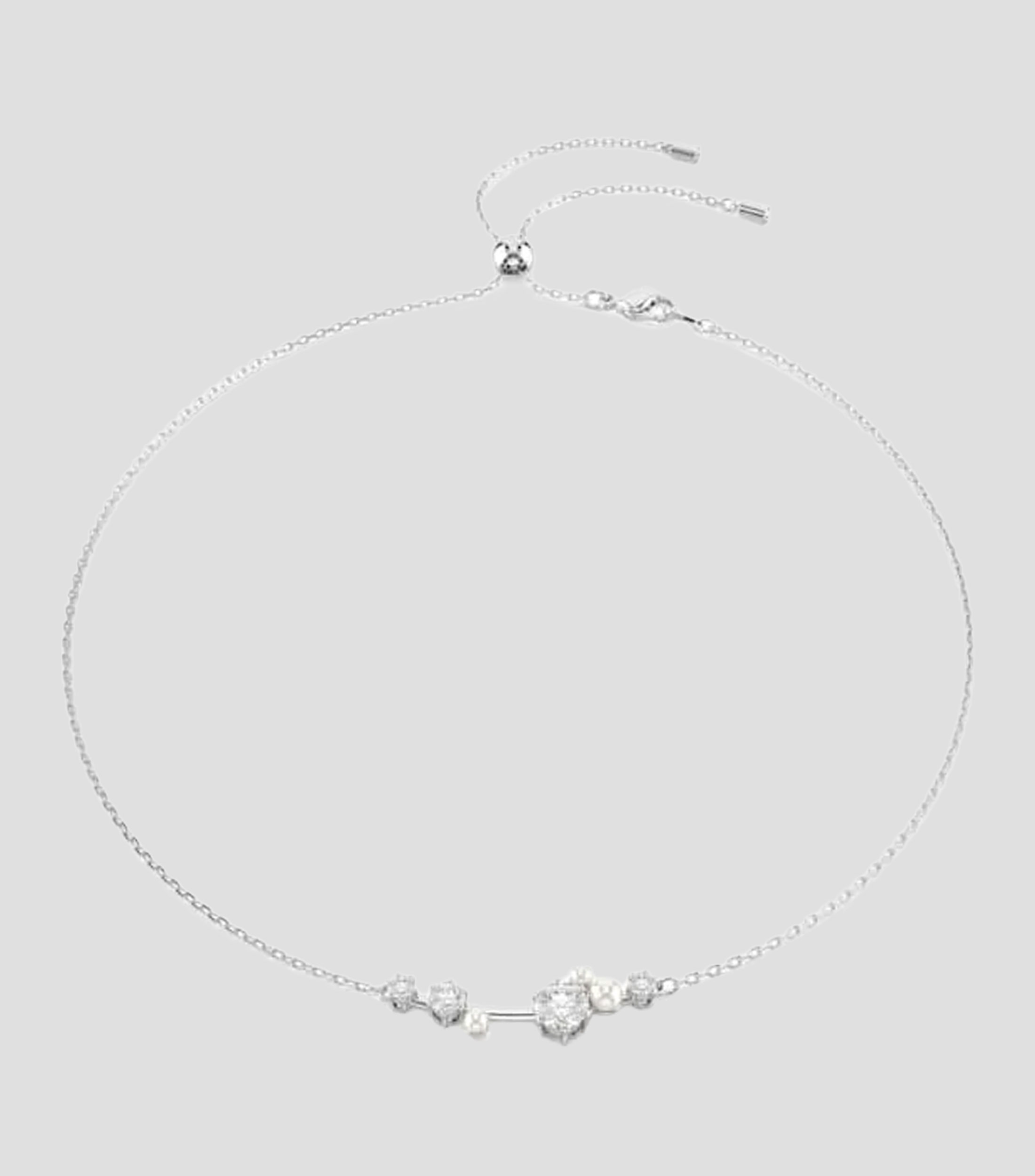 Collar con Incrustaciones y Perlas Mujer