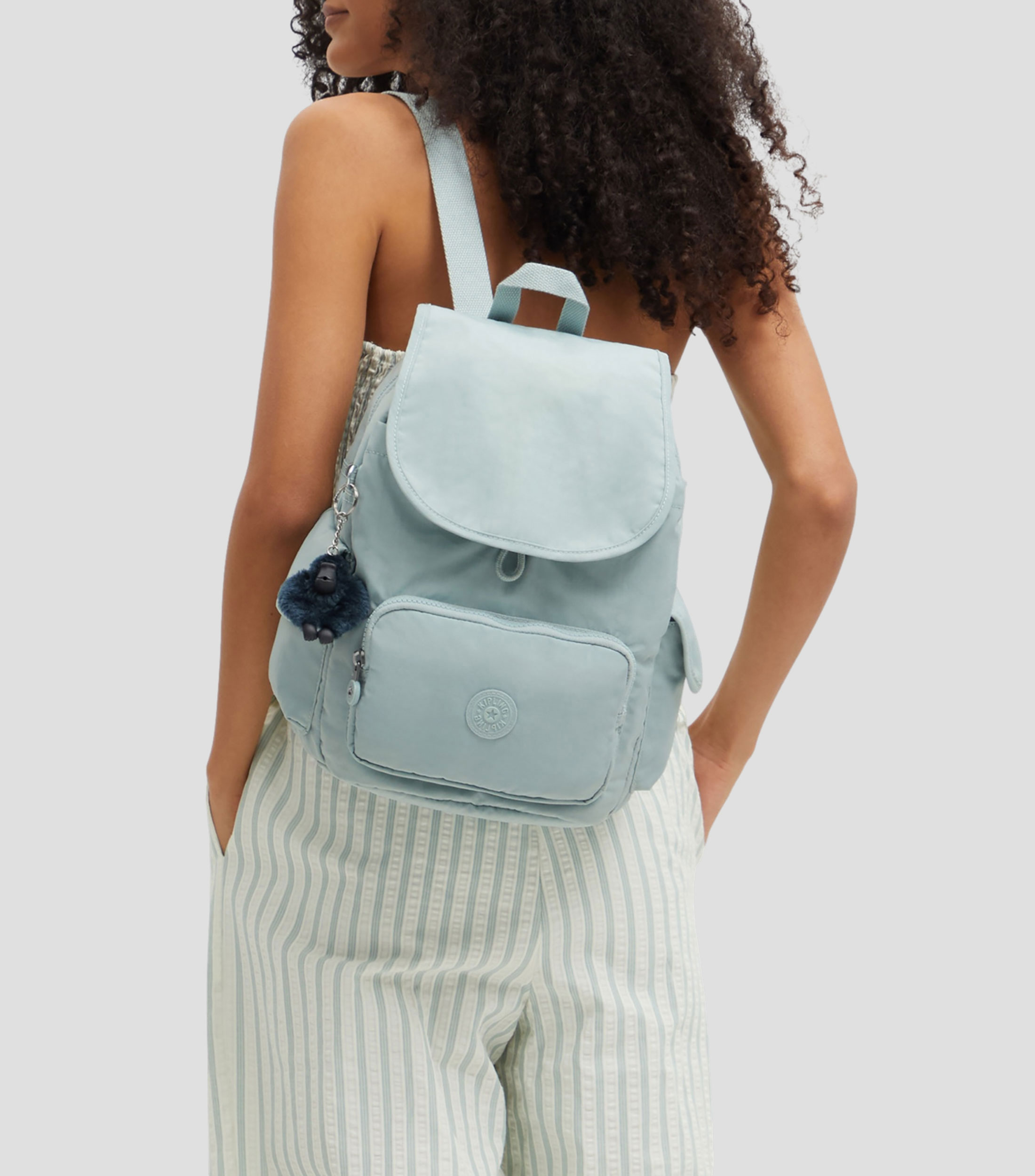 Mochila casual azul lisa Mujer